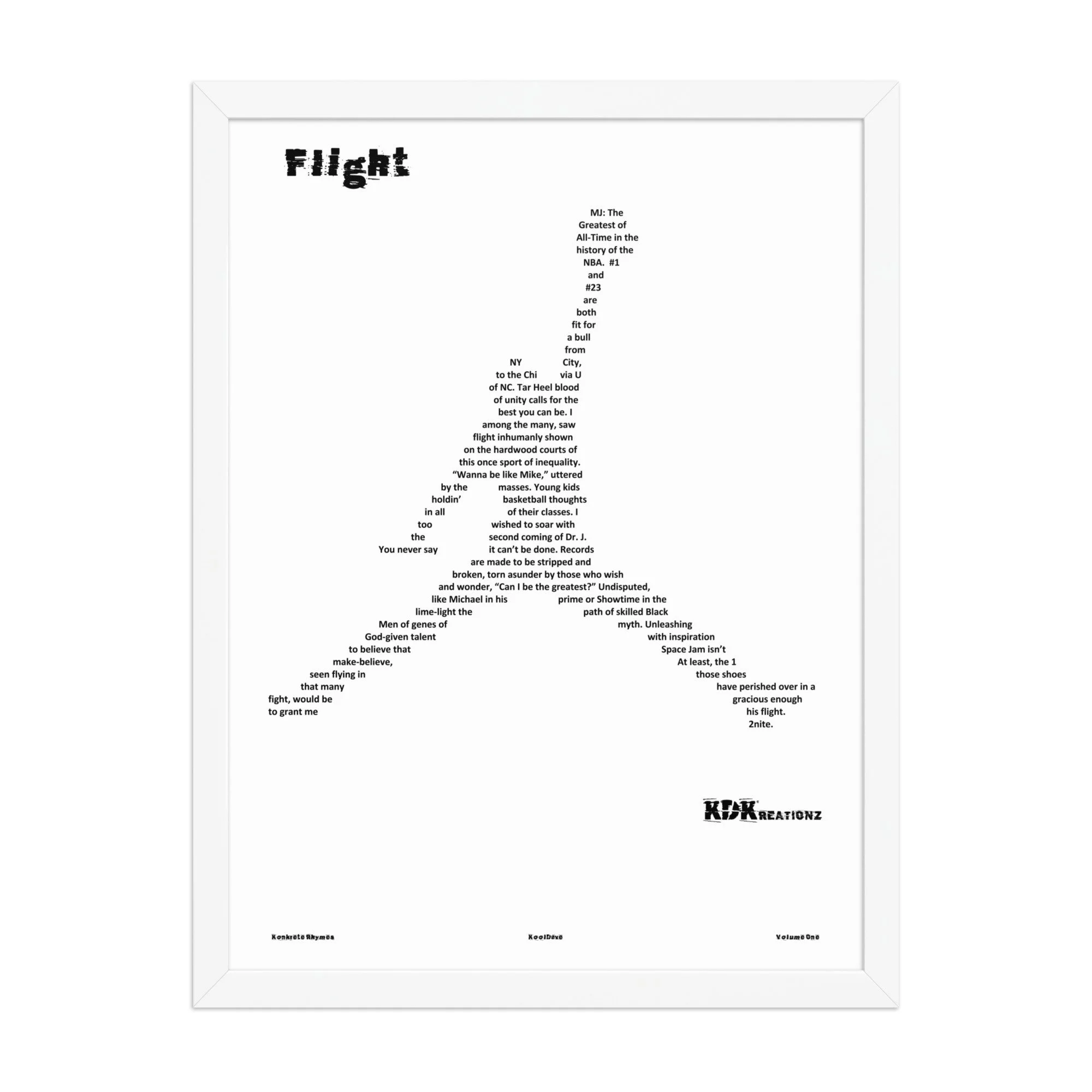 Flight - Framed - KONKRETE RHYMES