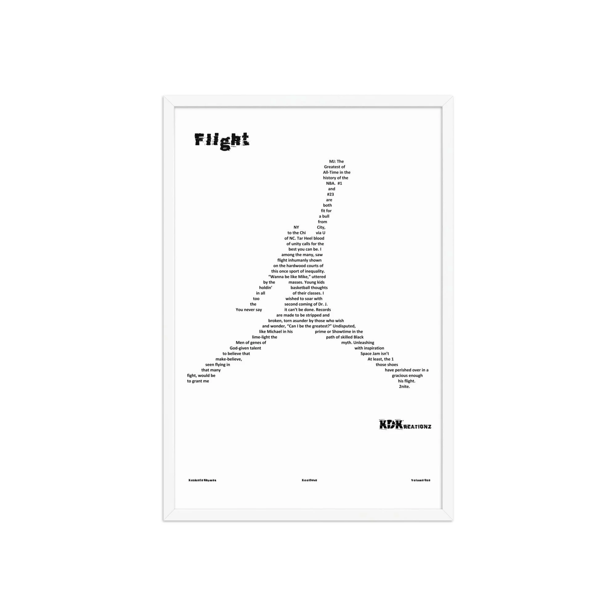 Flight - Framed - KONKRETE RHYMES