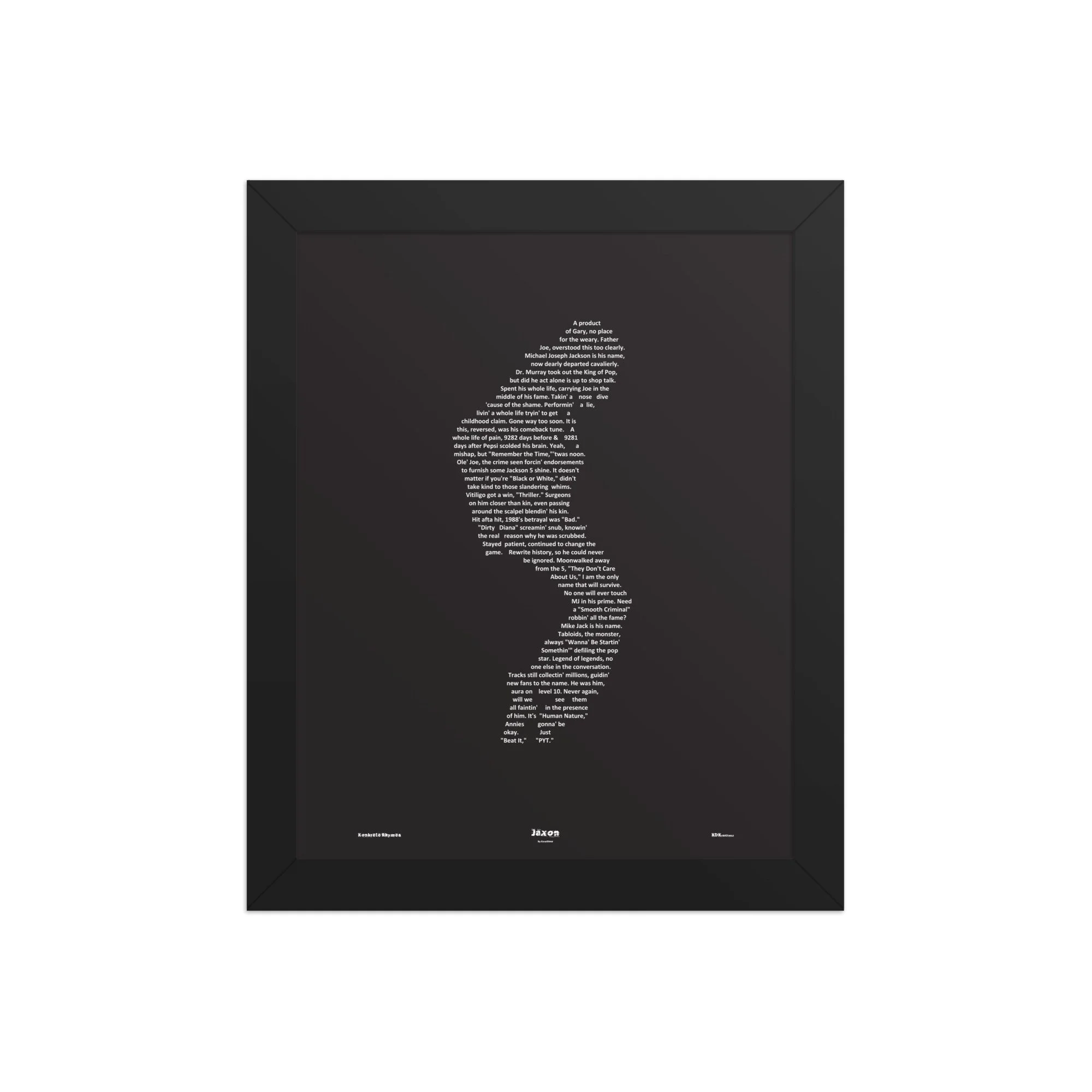 Jaxon - Blacked - Framed - KONKRETE RHYMES
