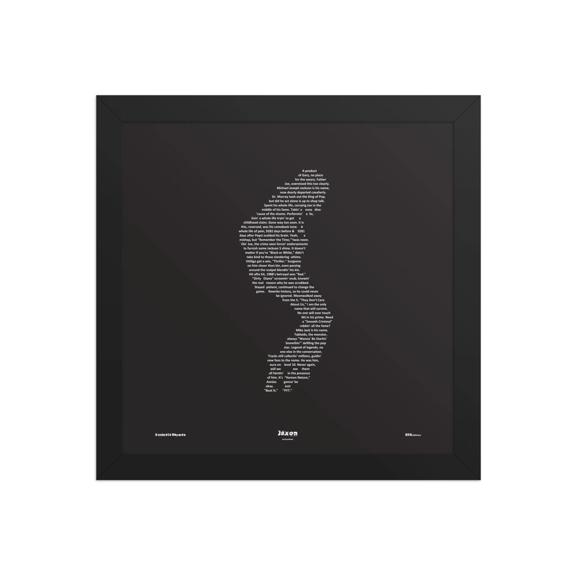 Jaxon - Blacked - Framed - KONKRETE RHYMES