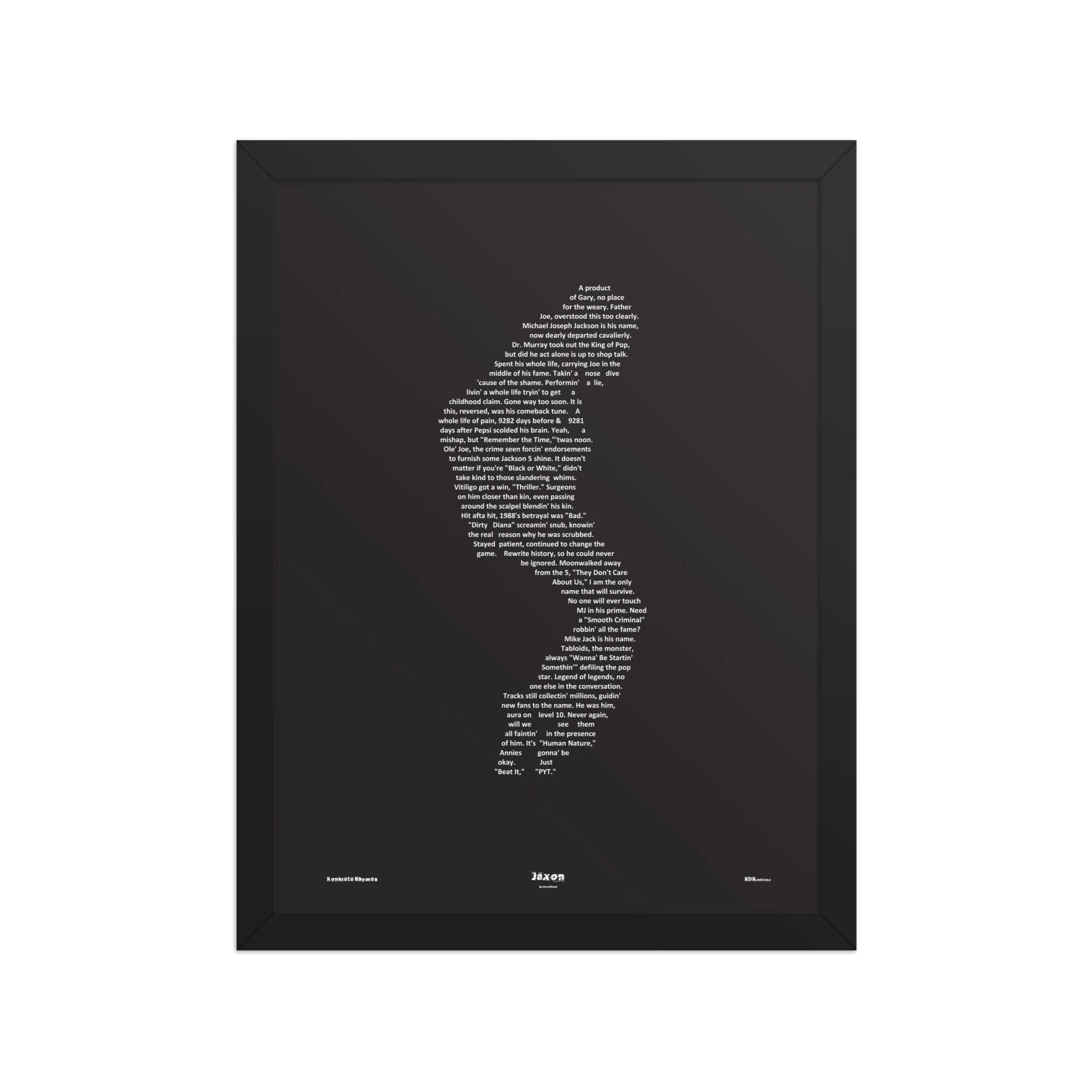 Jaxon - Blacked - Framed - KONKRETE RHYMES