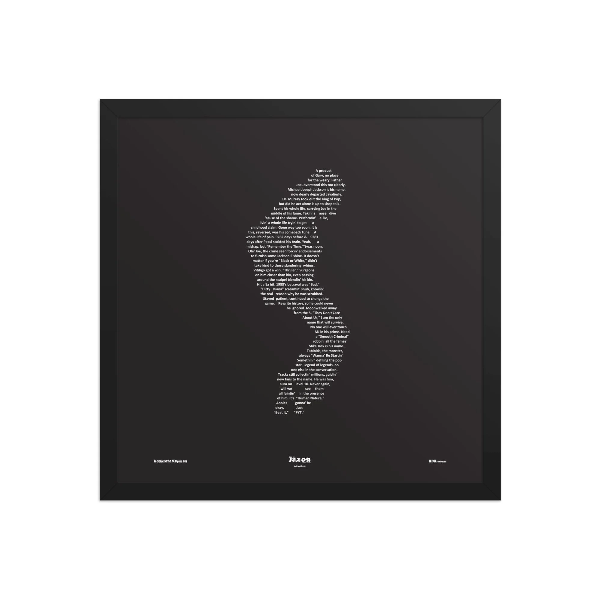 Jaxon - Blacked - Framed - KONKRETE RHYMES