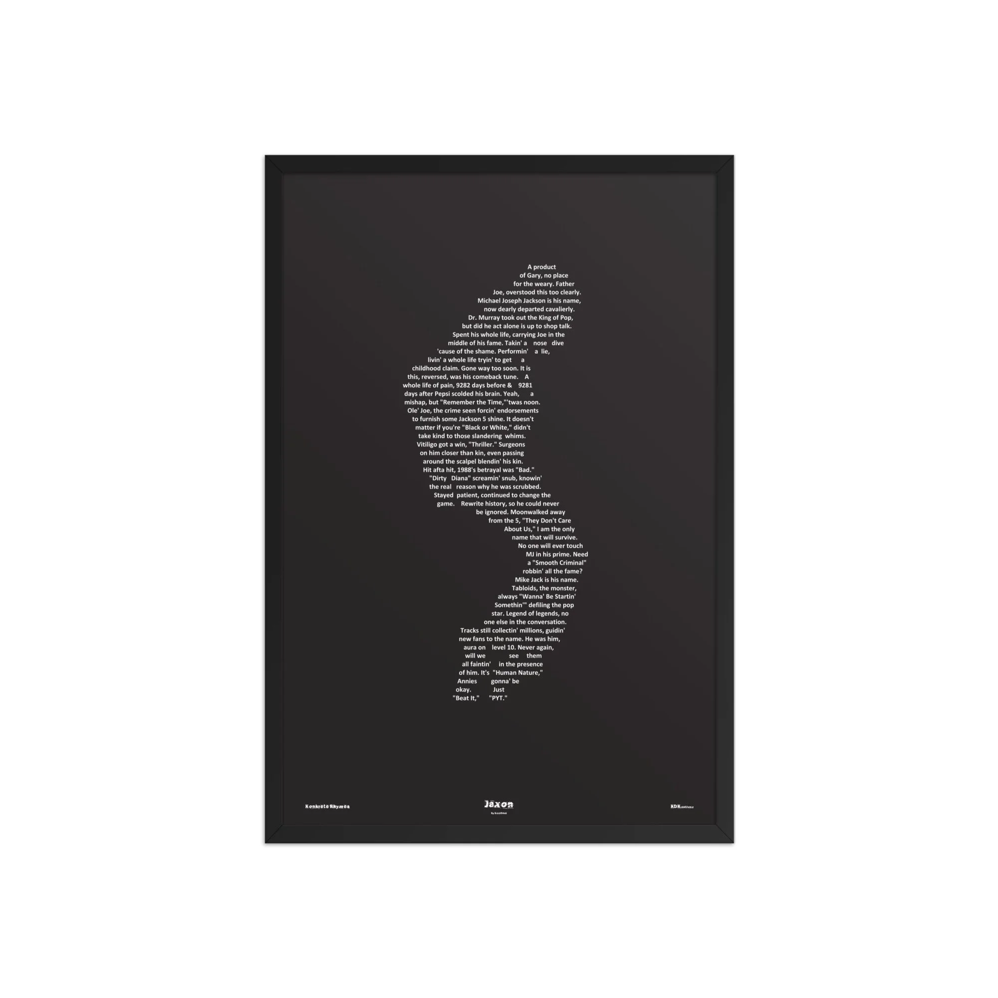 Jaxon - Blacked - Framed - KONKRETE RHYMES