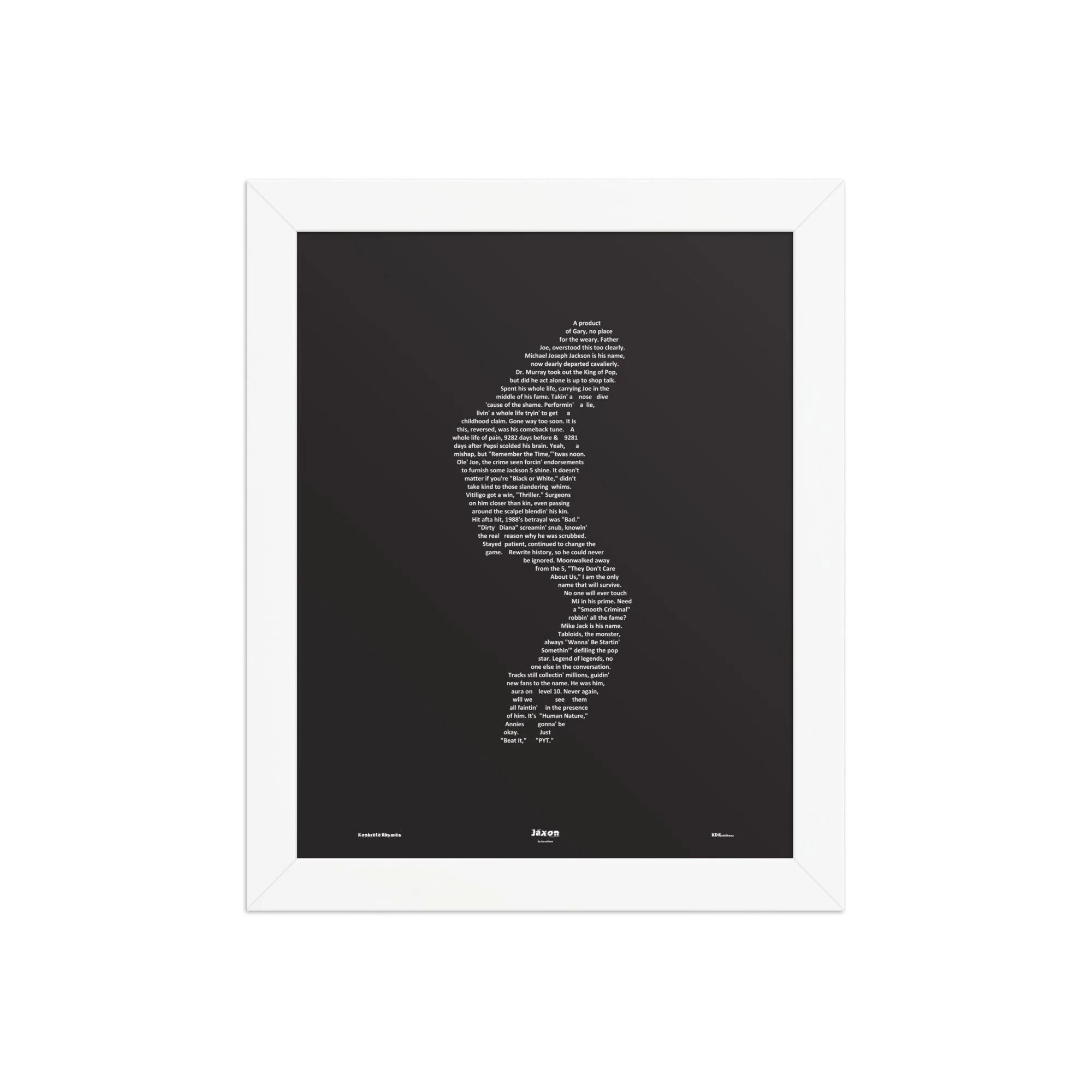 Jaxon - Blacked - Framed - KONKRETE RHYMES