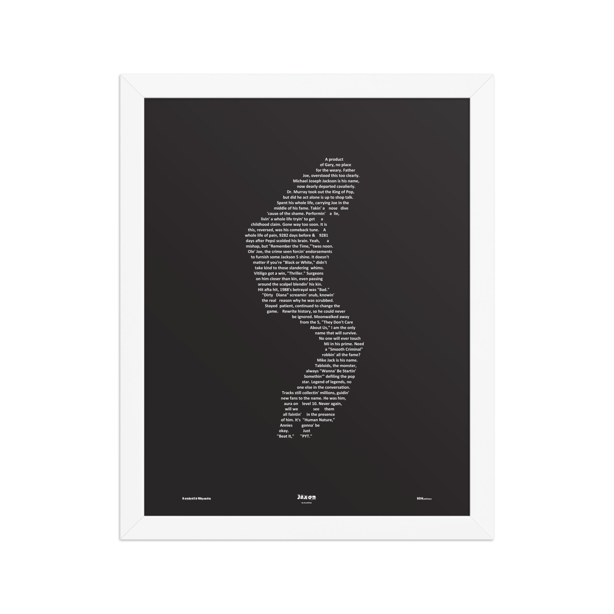 Jaxon - Blacked - Framed - KONKRETE RHYMES
