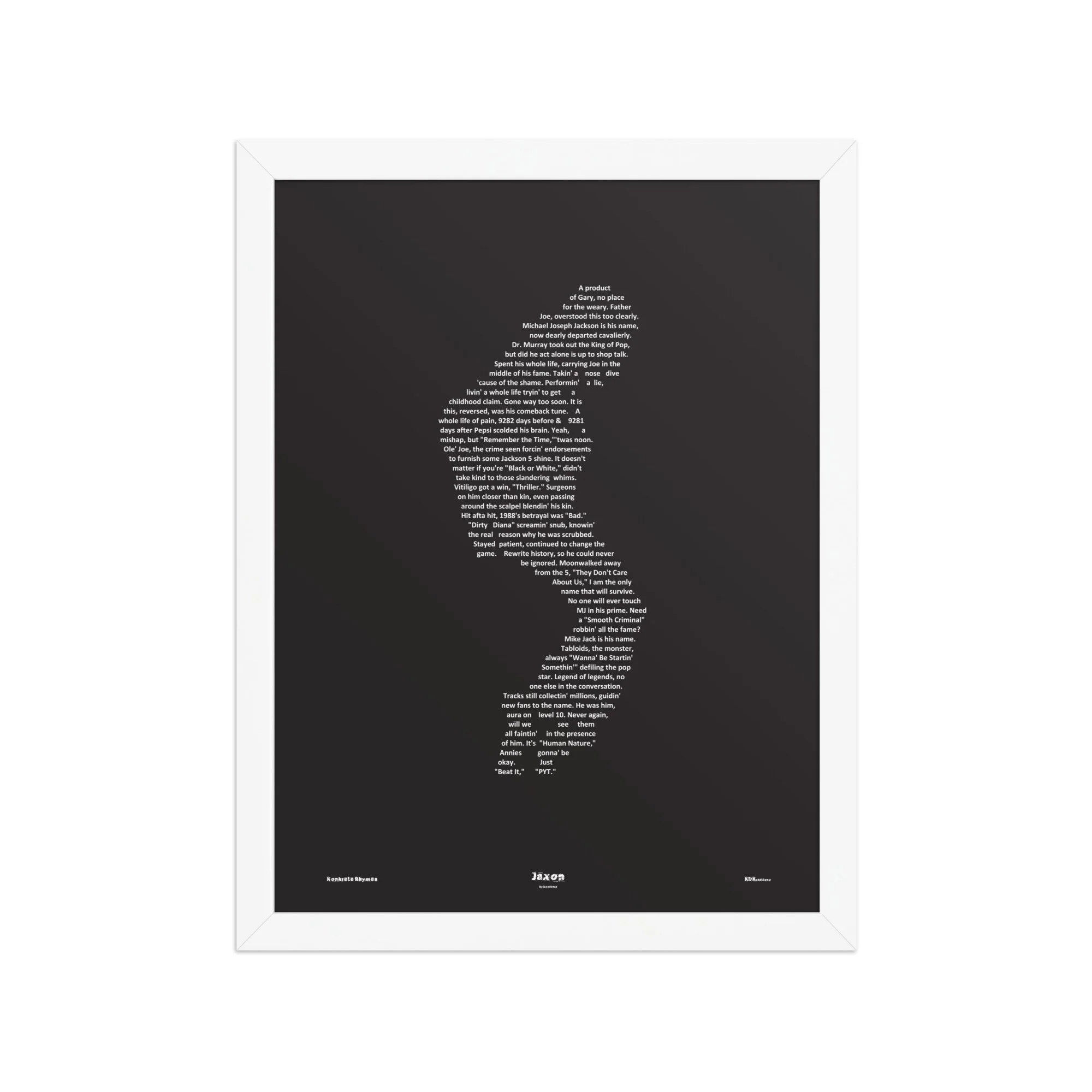 Jaxon - Blacked - Framed - KONKRETE RHYMES
