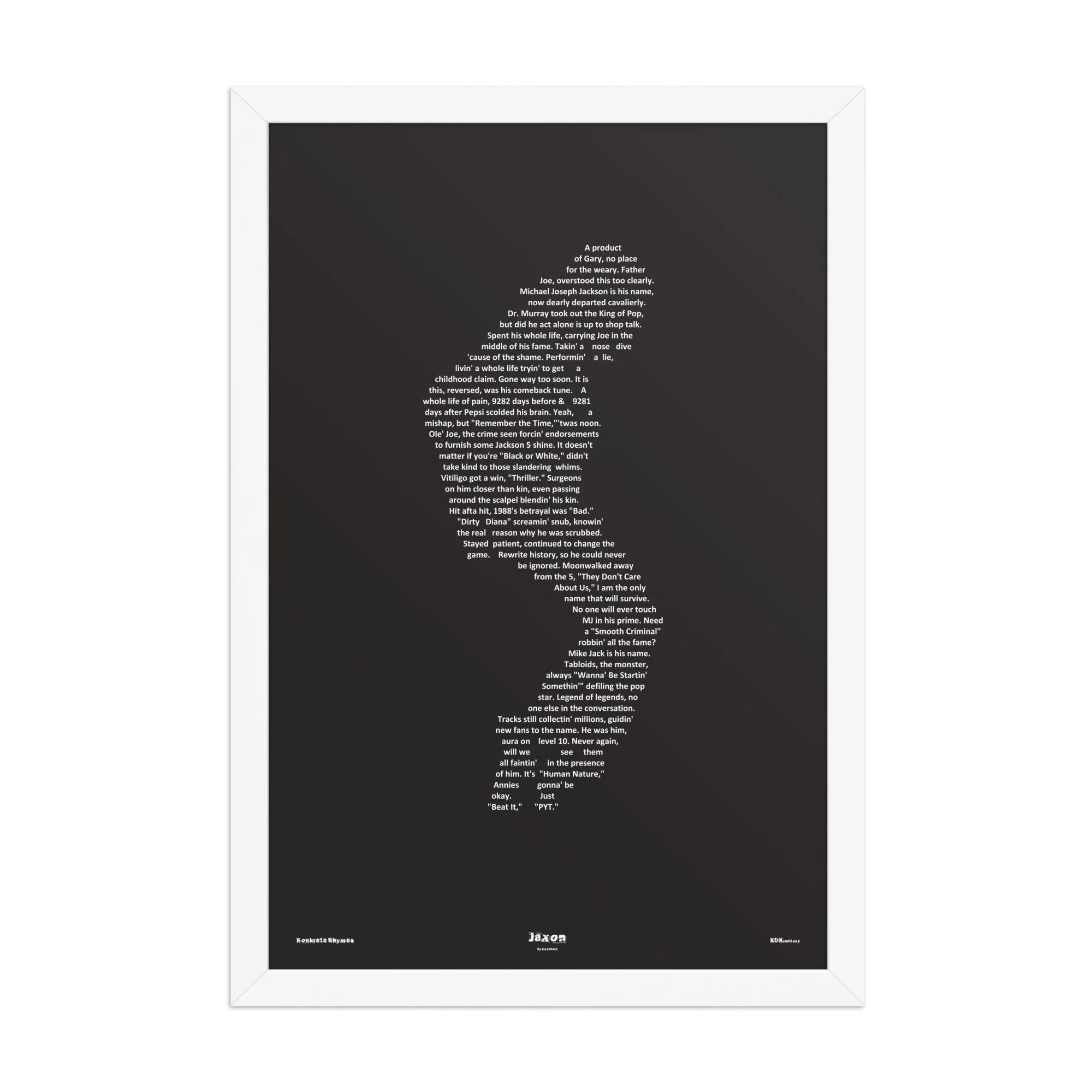 Jaxon - Blacked - Framed - KONKRETE RHYMES