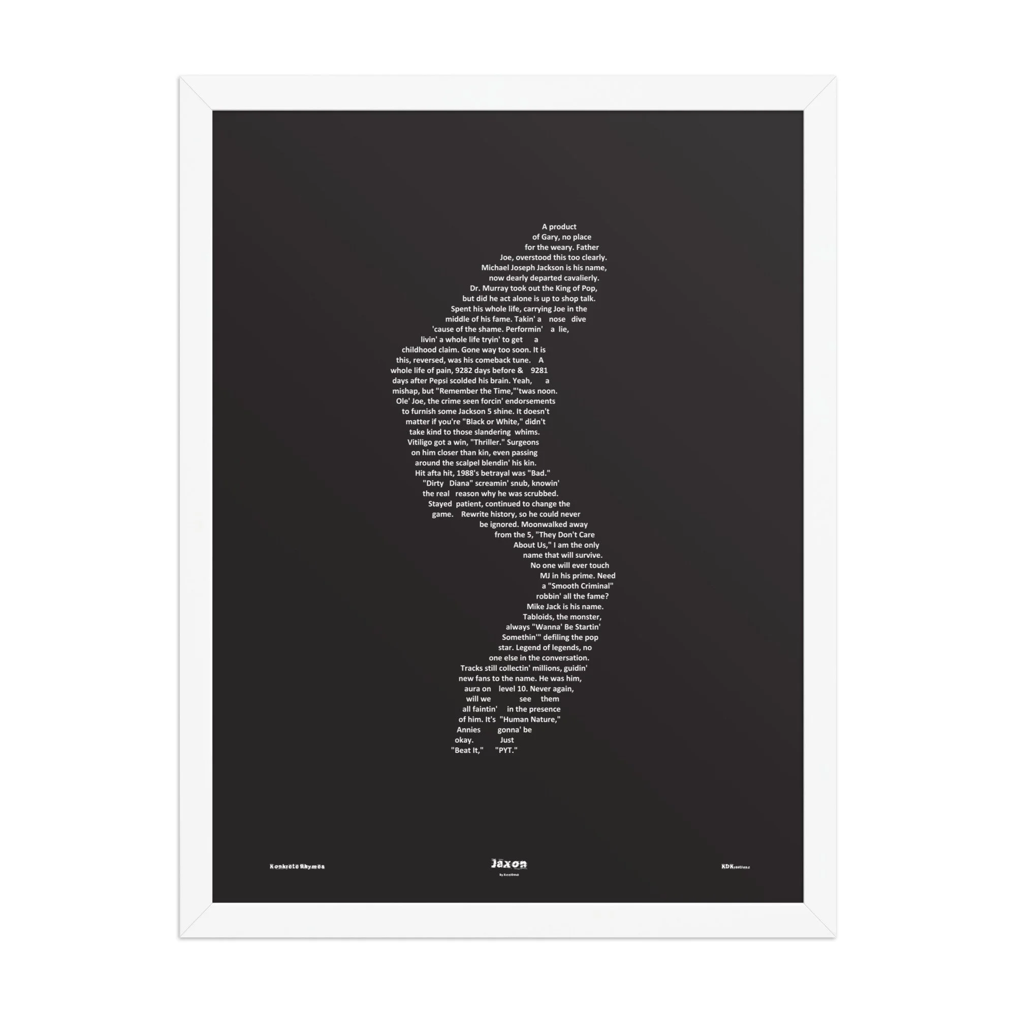 Jaxon - Blacked - Framed - KONKRETE RHYMES