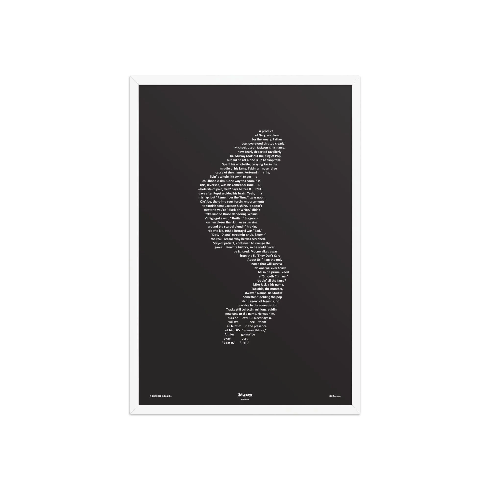 Jaxon - Blacked - Framed - KONKRETE RHYMES
