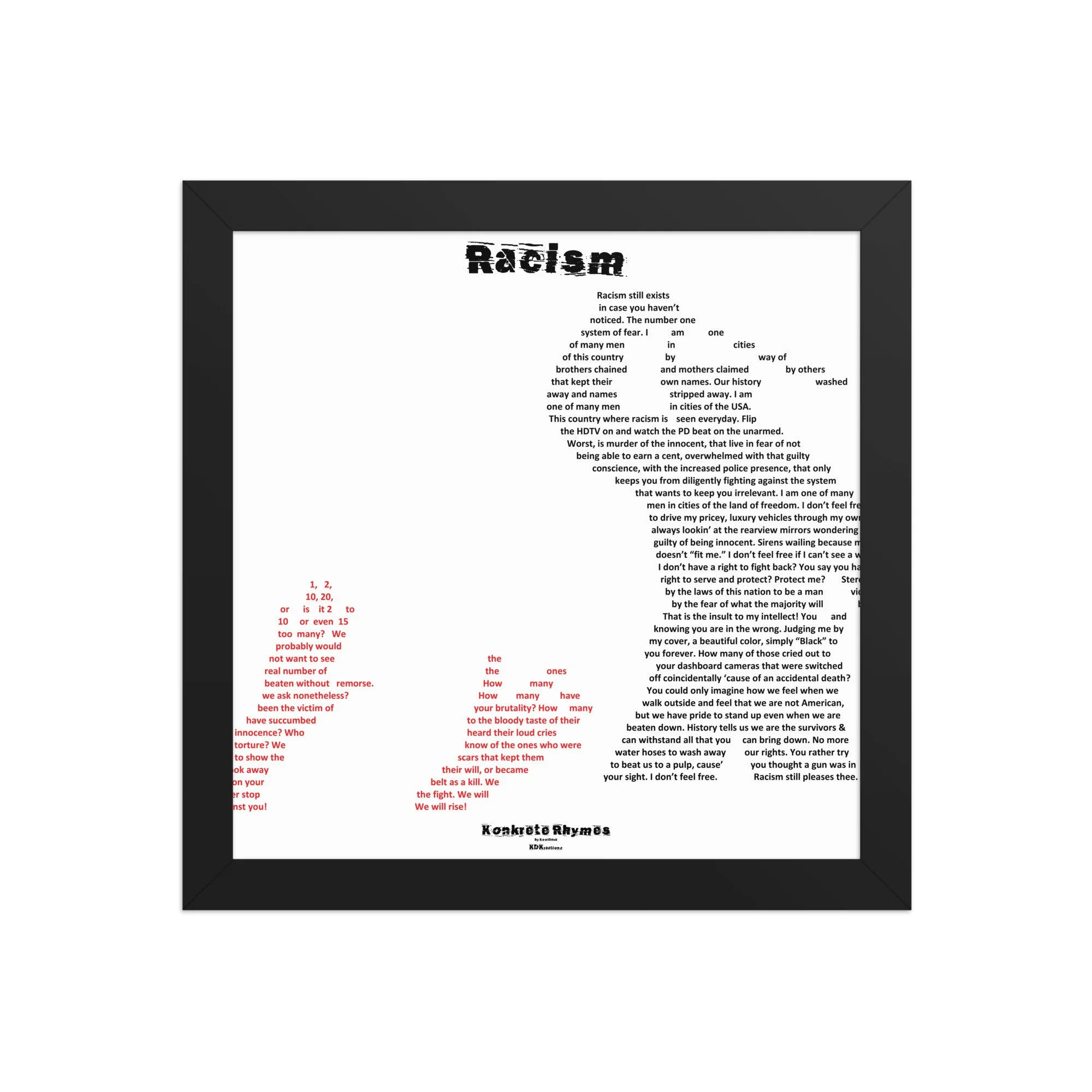 Racism - Klazzik - Framed - Konkrete Rhymes