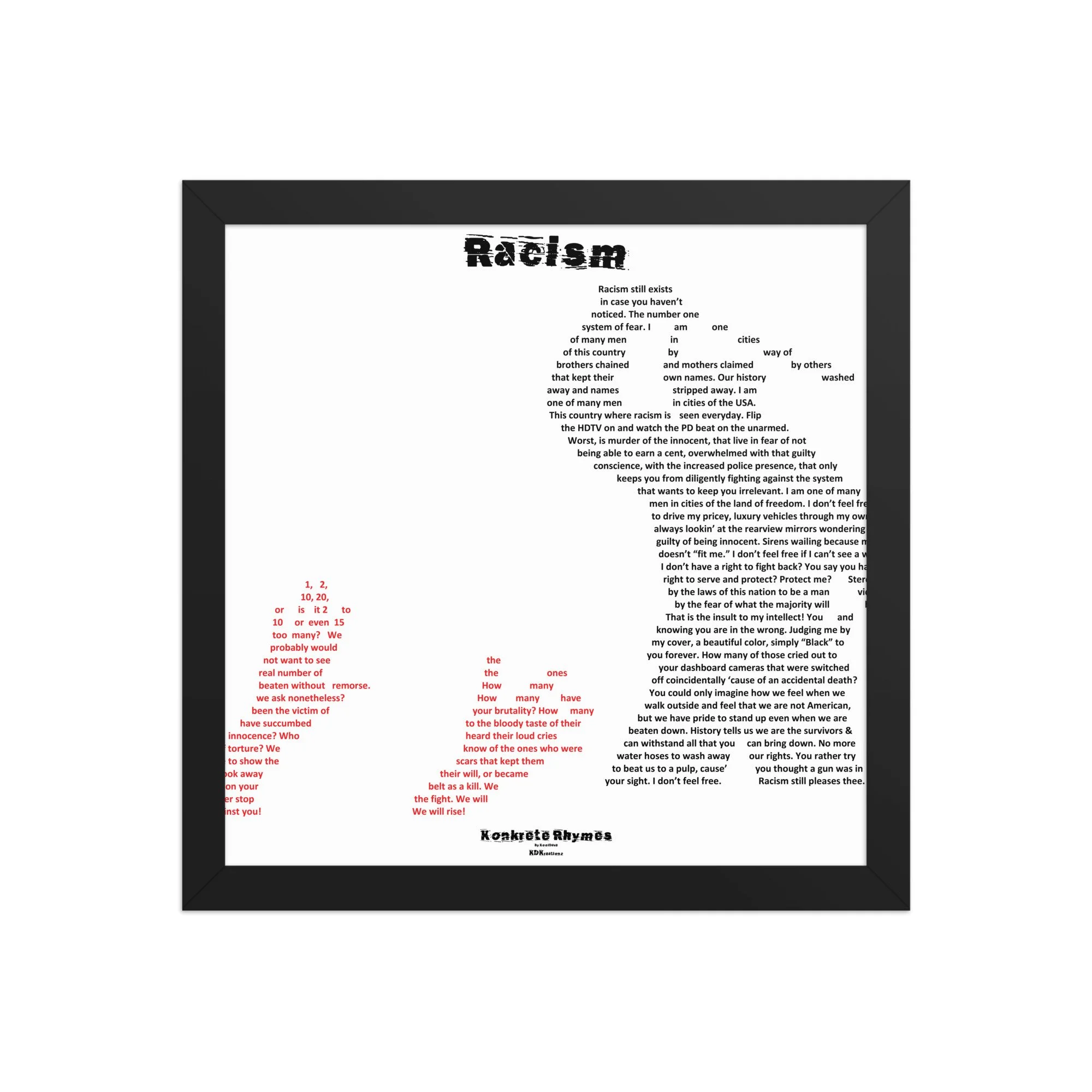 Racism - Klazzik - Framed - Konkrete Rhymes
