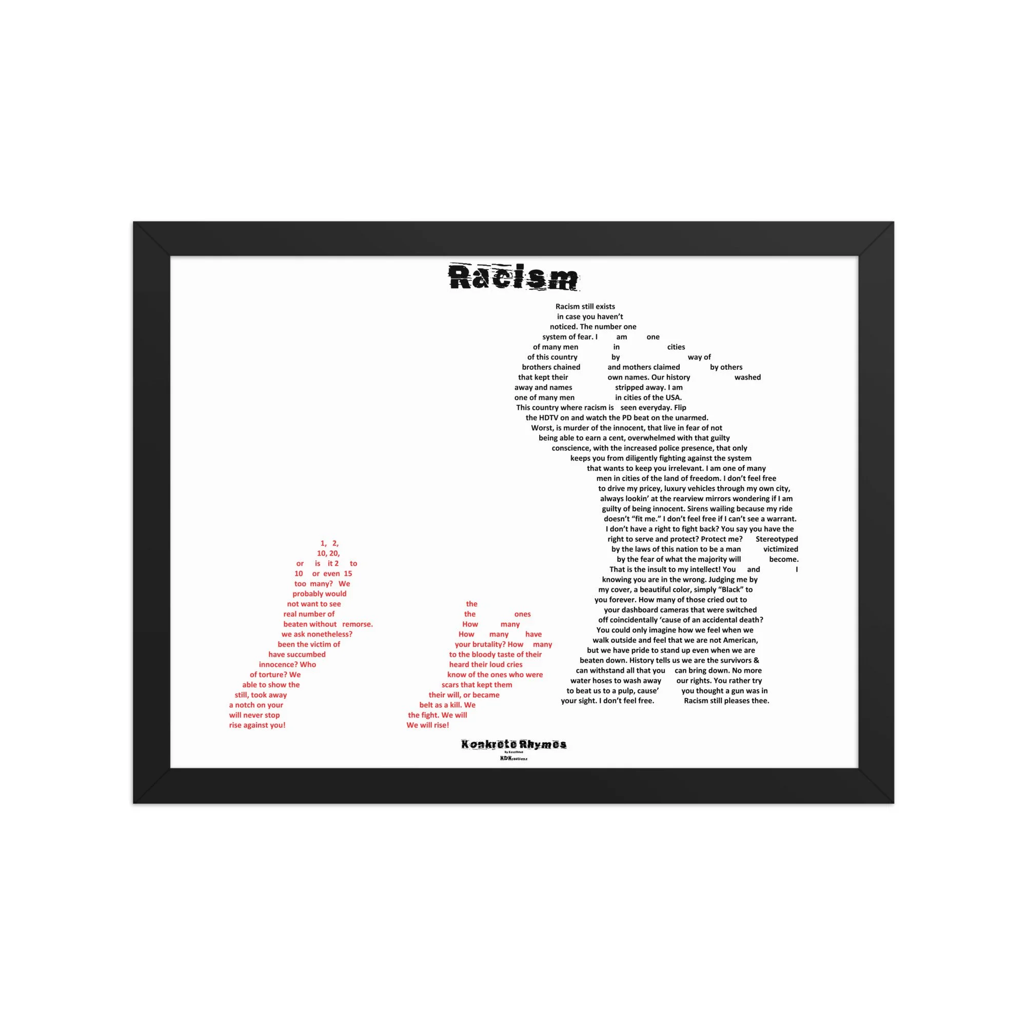 Racism - Klazzik - Framed - Konkrete Rhymes