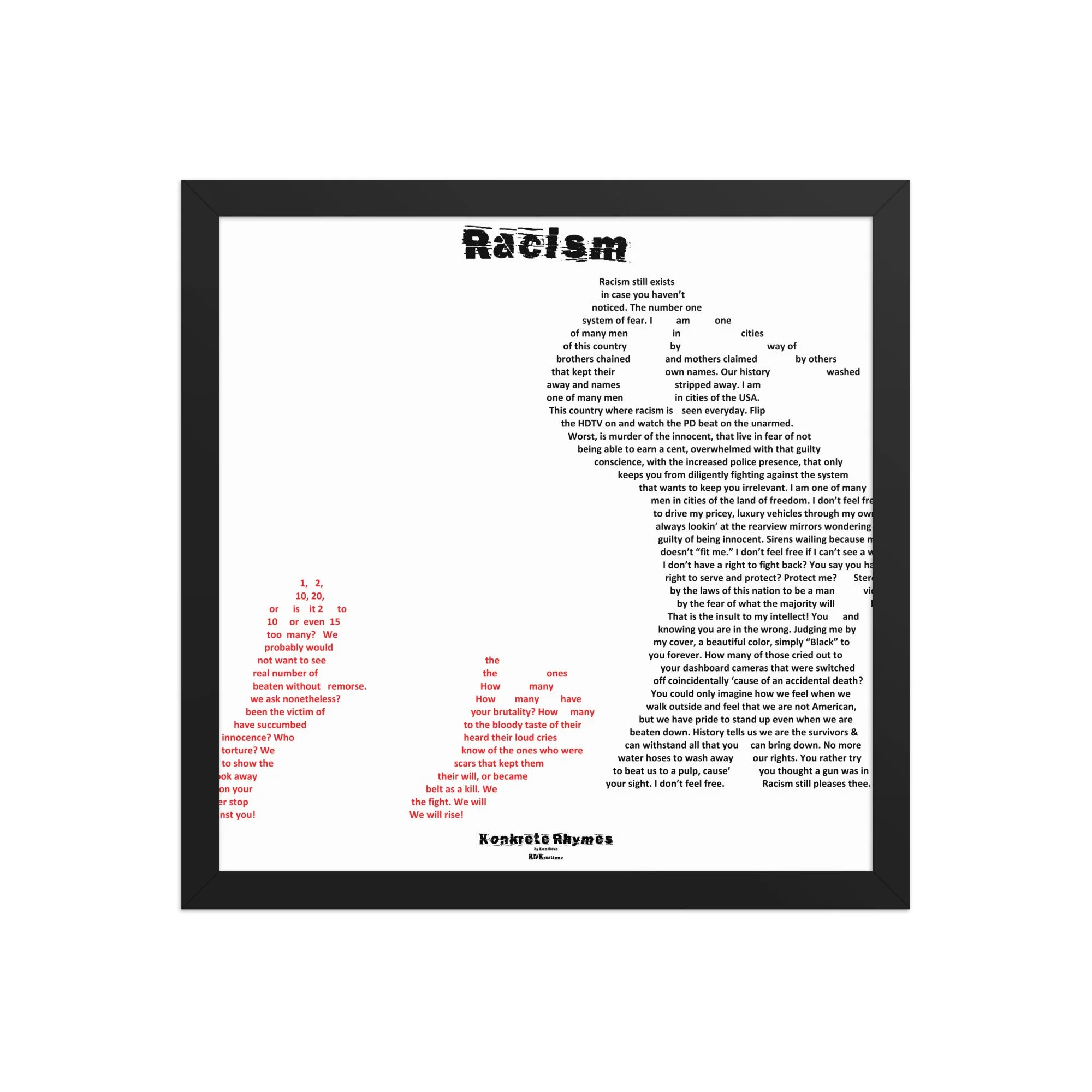 Racism - Klazzik - Framed - Konkrete Rhymes