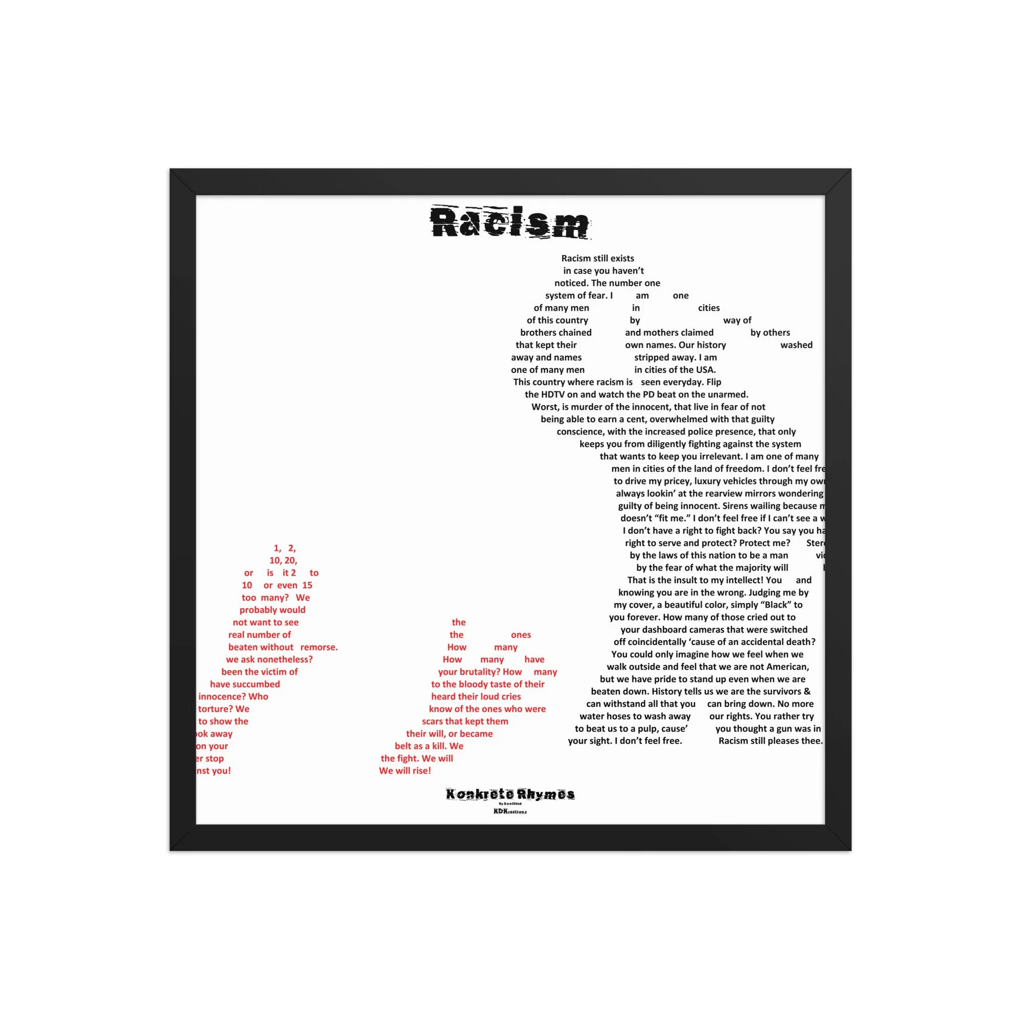 Racism - Klazzik - Framed - Konkrete Rhymes