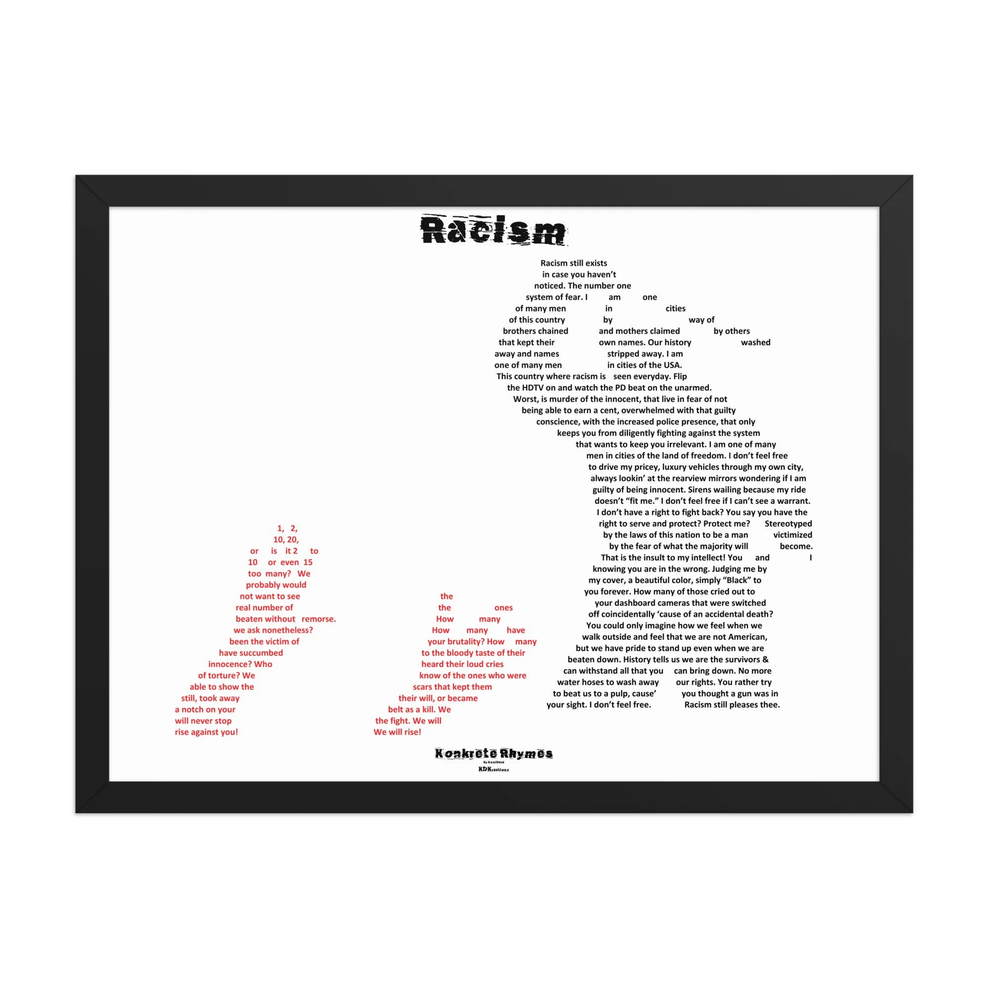 Racism - Klazzik - Framed - Konkrete Rhymes