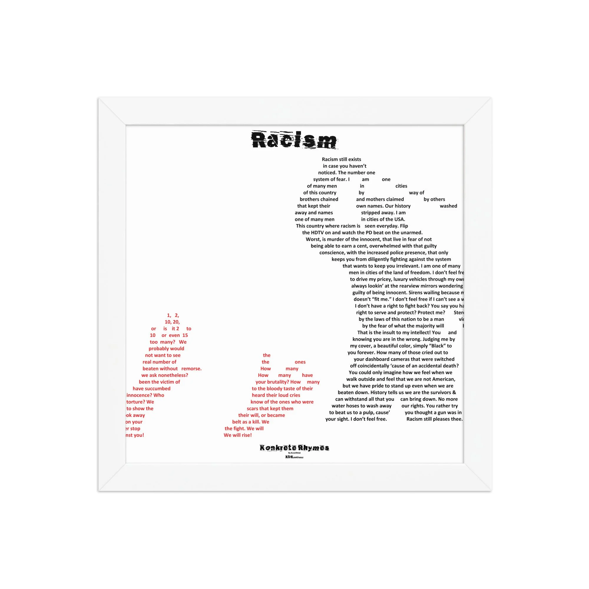 Racism - Klazzik - Framed - Konkrete Rhymes