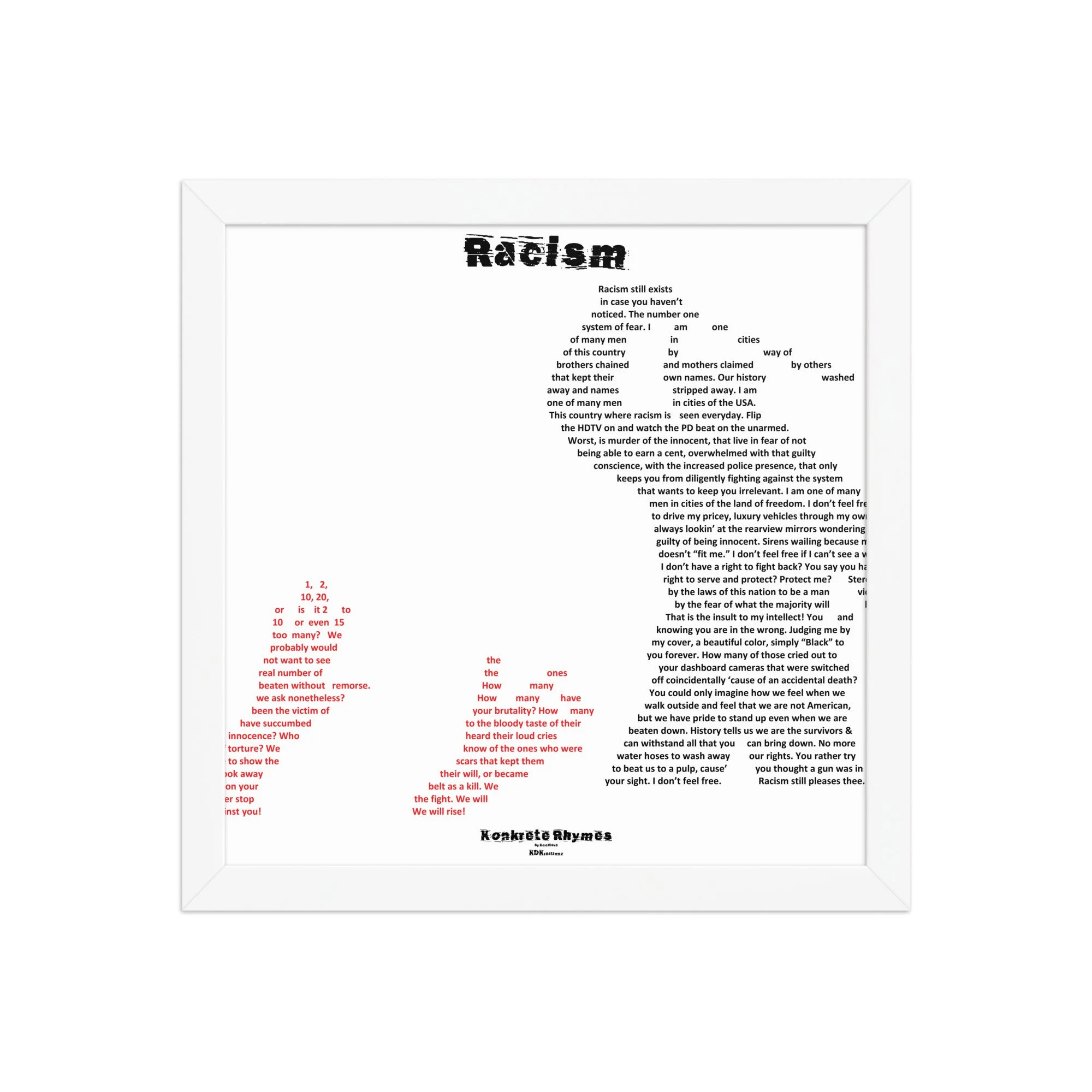 Racism - Klazzik - Framed - Konkrete Rhymes