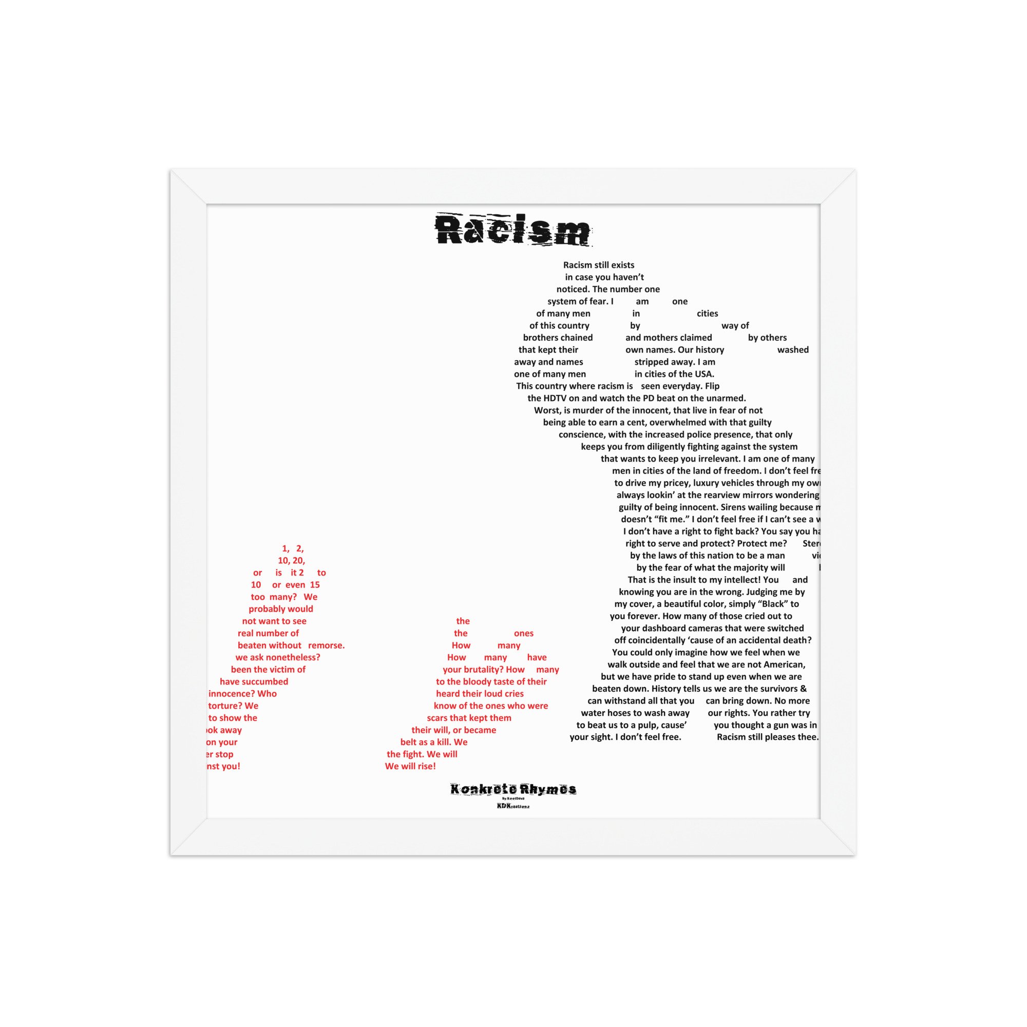 Racism - Klazzik - Framed - Konkrete Rhymes