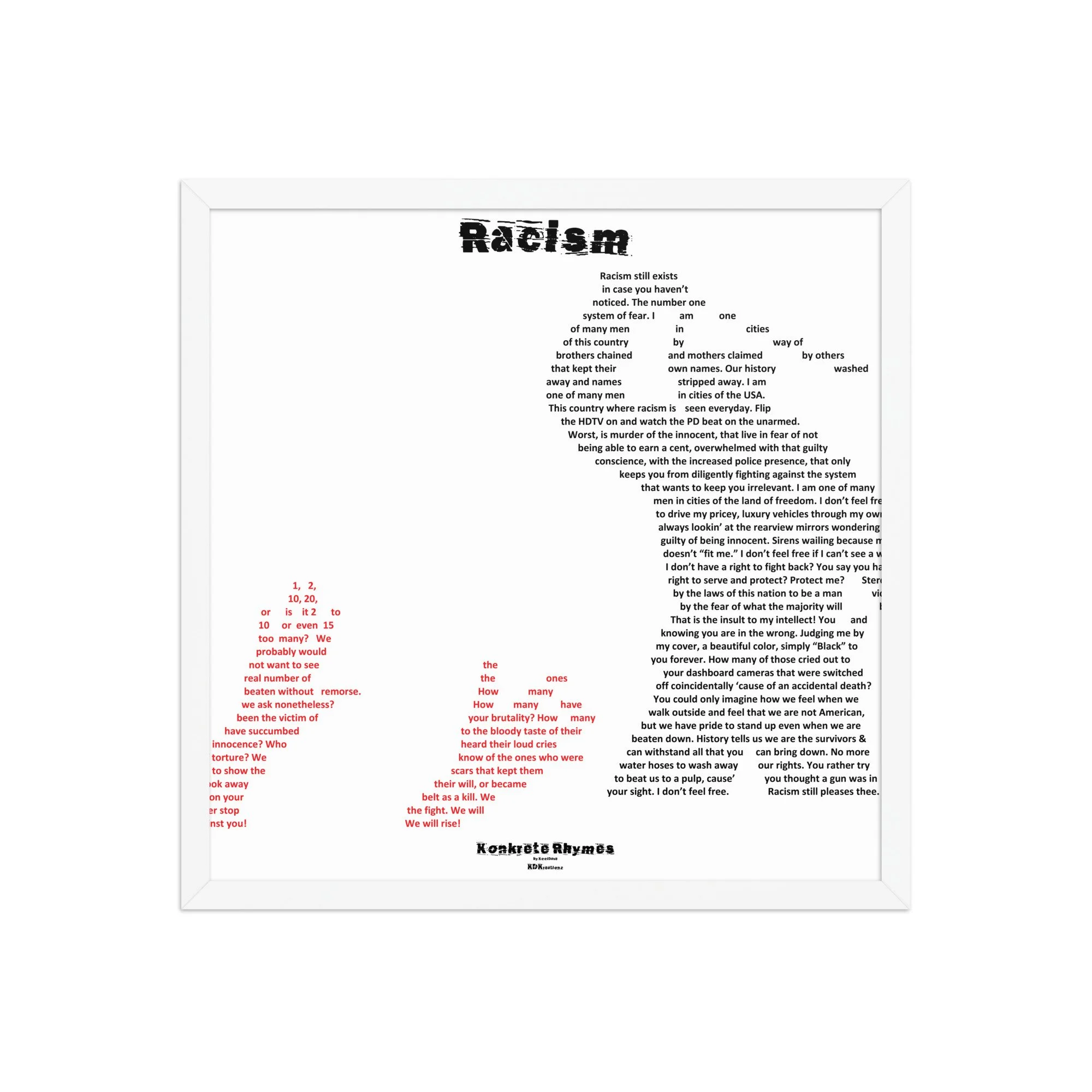 Racism - Klazzik - Framed - Konkrete Rhymes