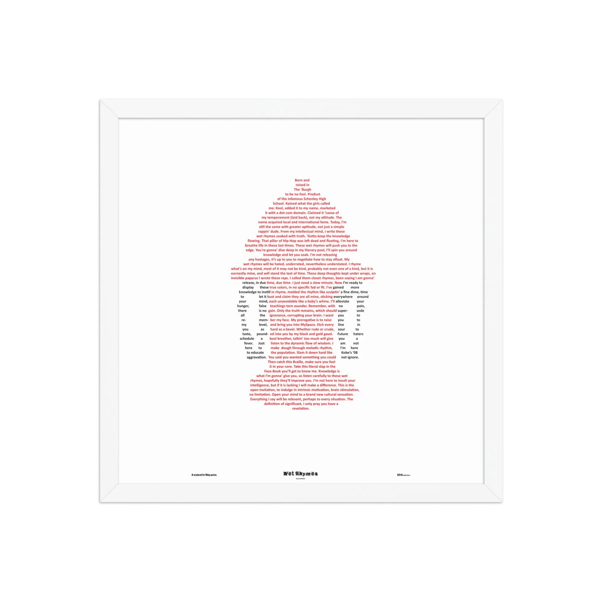 Wet Rhymes - Modern - Framed - Konkrete Rhymes