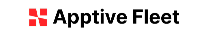 Logo von Aptive Fleet mit rotem Symbol und schwarzem Schriftzug
