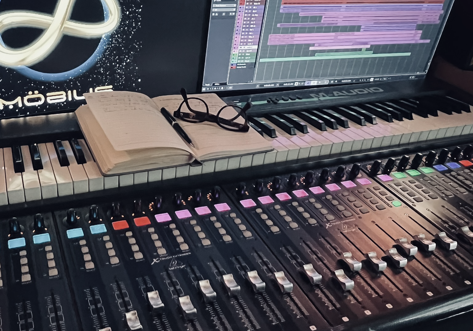 Mixing desk at Ape