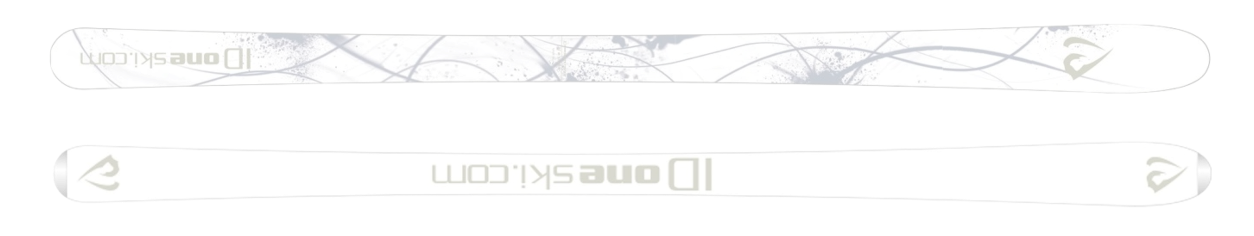 A pair of sports sticks, one with a design of black ink splatters and lines, and the other plain with branding, likely used for hockey or similar sport.