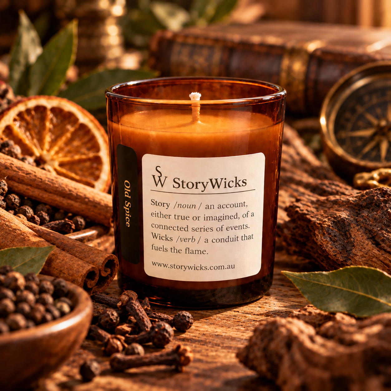 Small Amber Votives - 65g