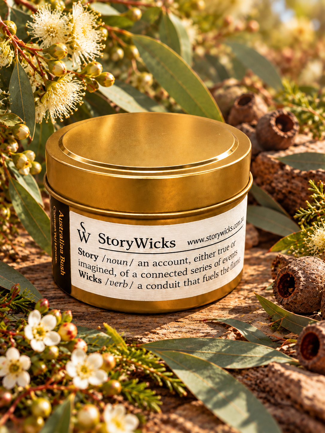 Gold Mini Tin Candle -110g