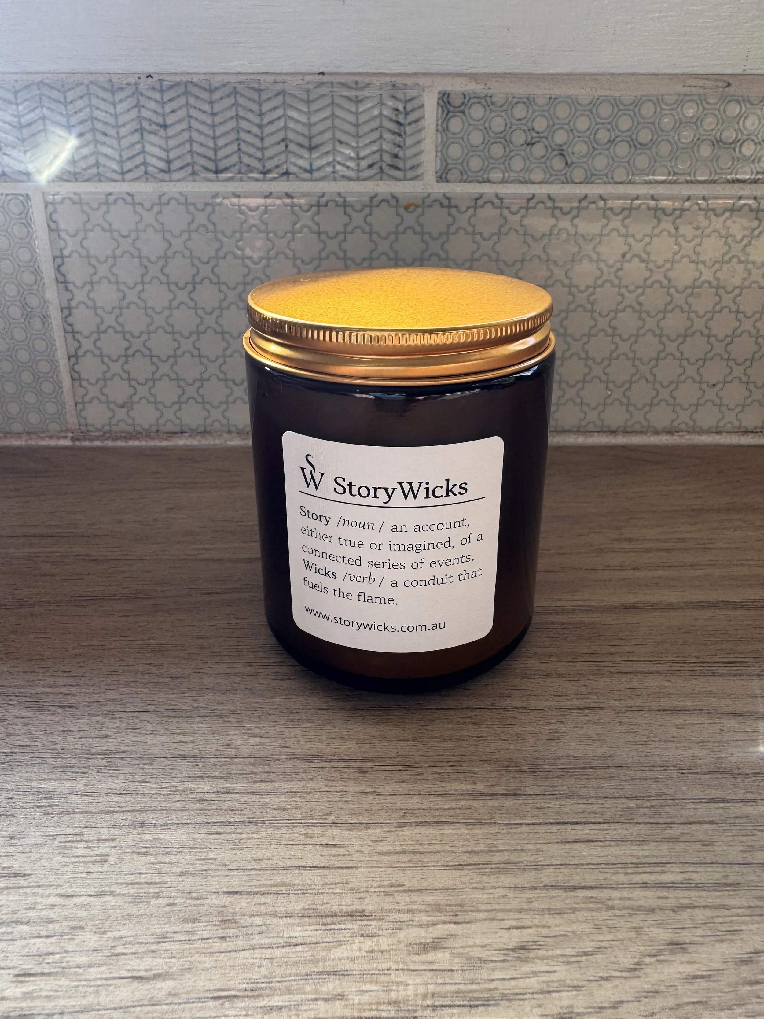 Medium Amber Jar