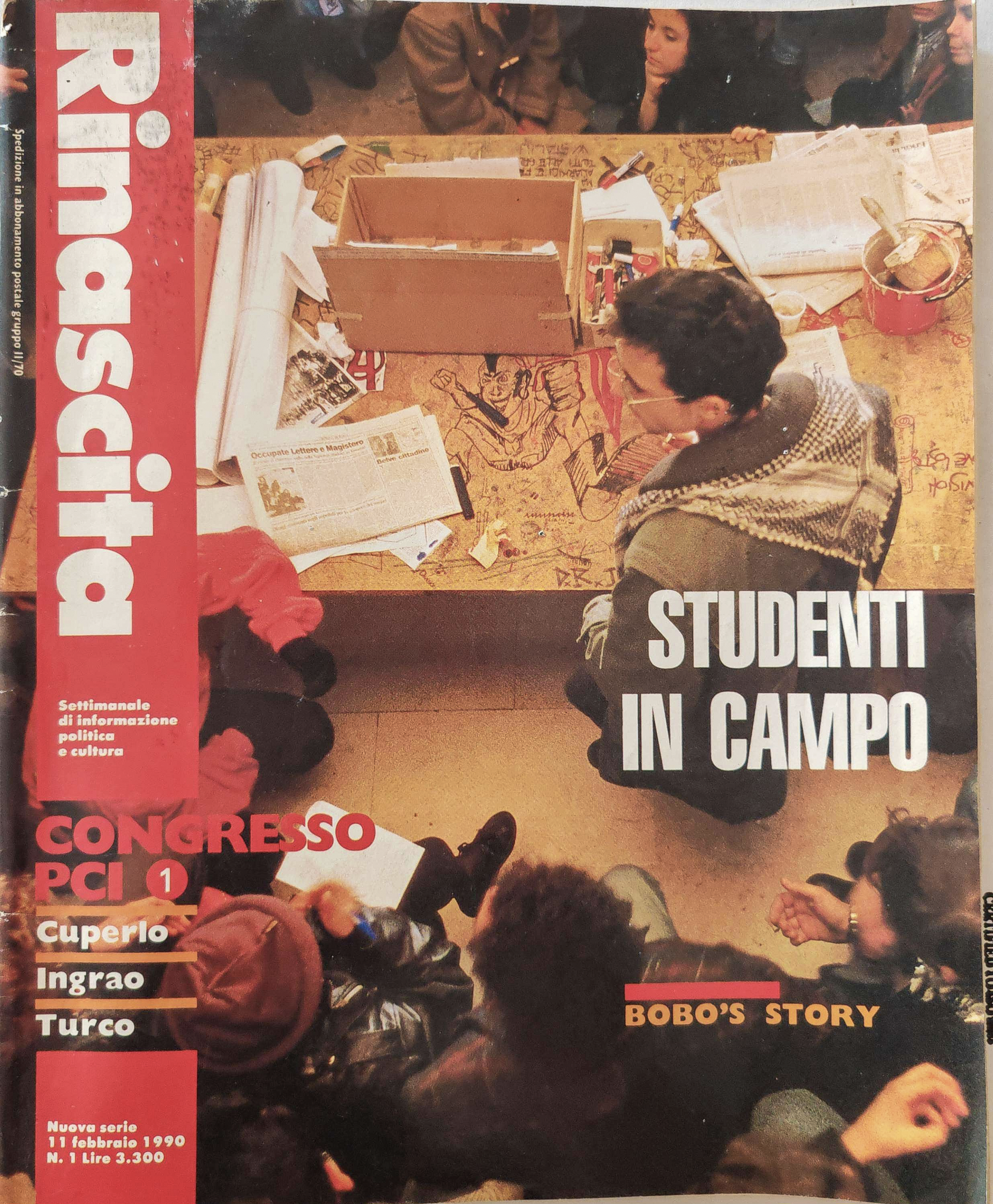 Rinascita, 11 febbraio 1990 — esempio di pubblicazione fotografica di Alessandro Veca
