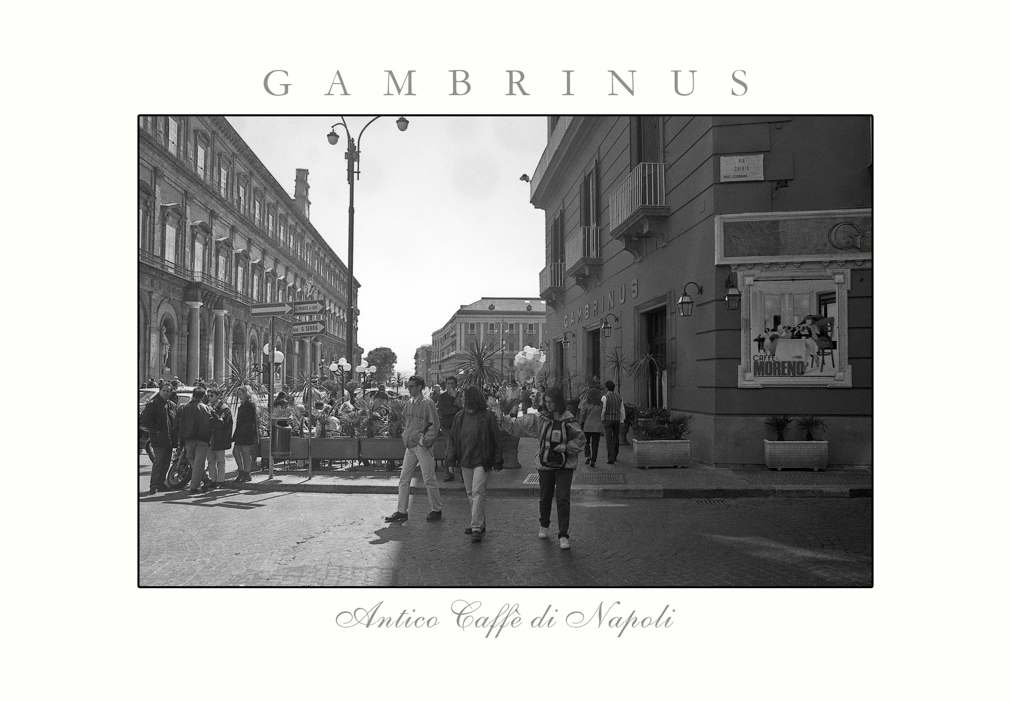 Antico Caffè Gambrinus di Napoli fotografato da Alessandro Veca, storico luogo della cultura e dell’identità partenopea