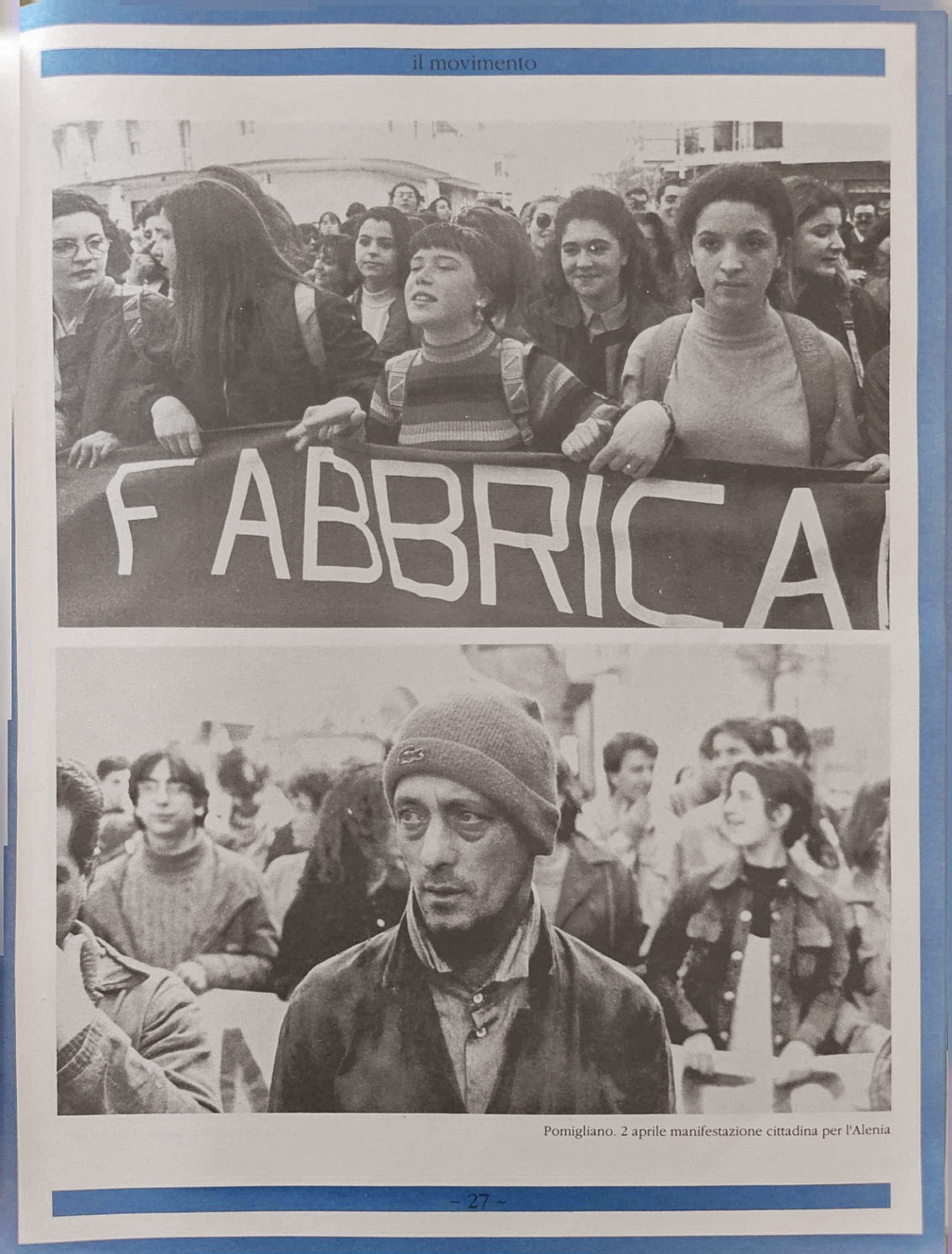 Manifestazione cittadina per l’Alenia a Pomigliano, 2 aprile — fotografie di Alessandro Veca pubblicate su Fuorilinea