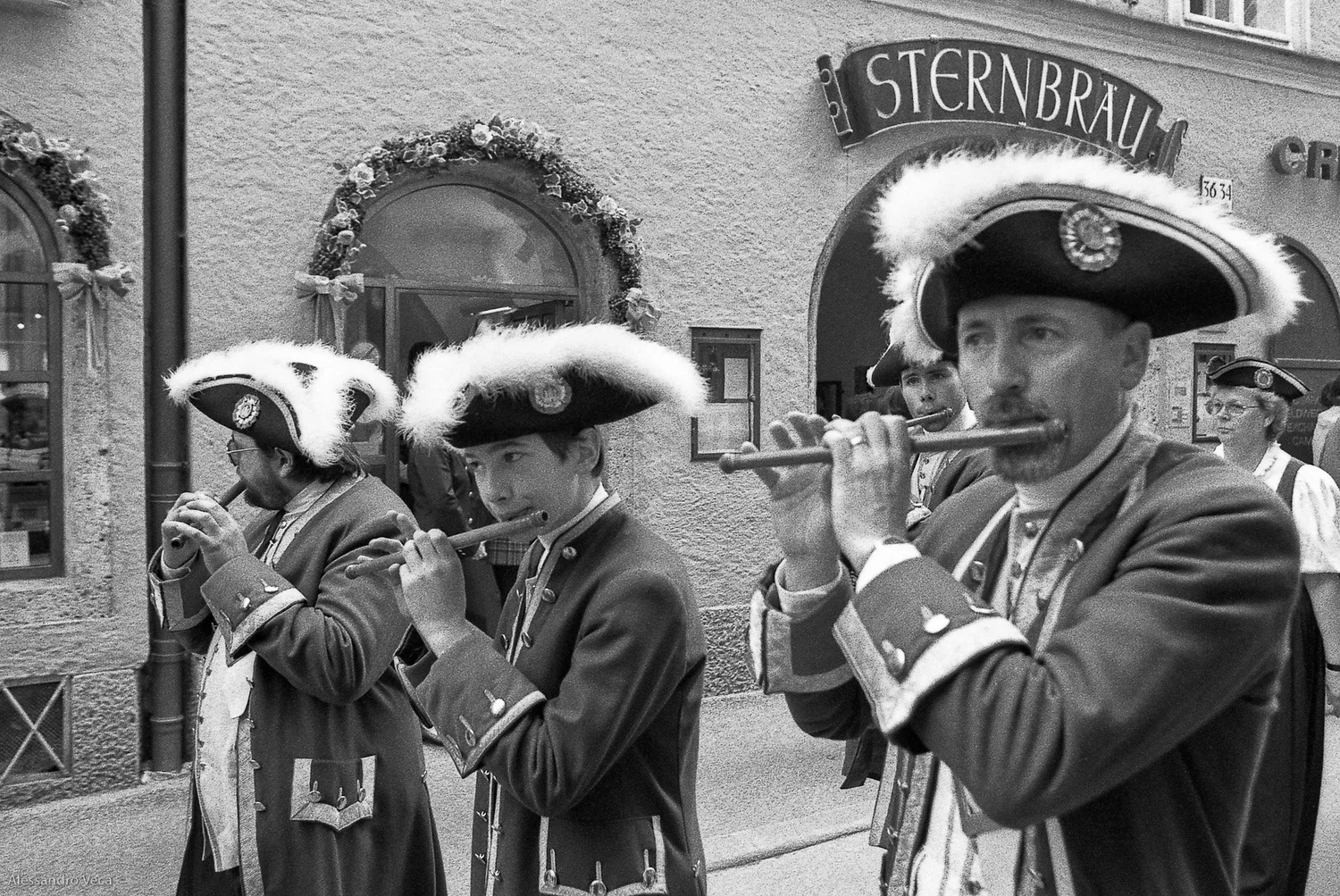 Musicisti nel centro storico di Salisburgo