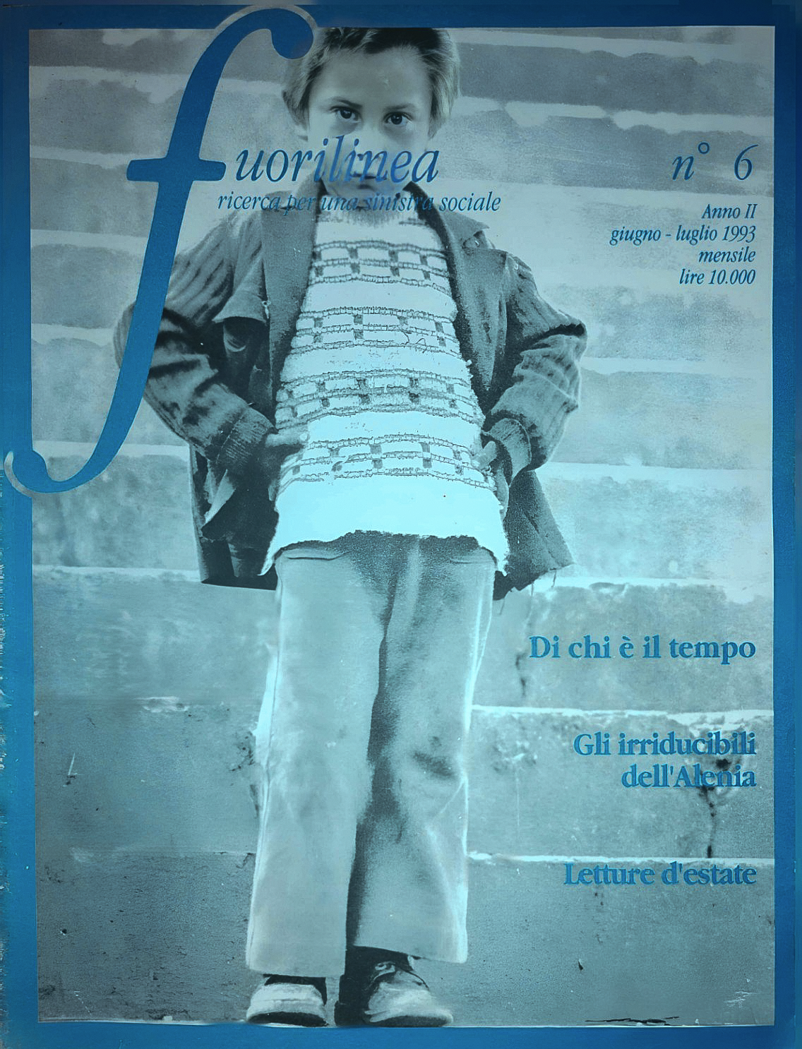 Fuorilinea, giugno–luglio 1993 — copertina della rivista