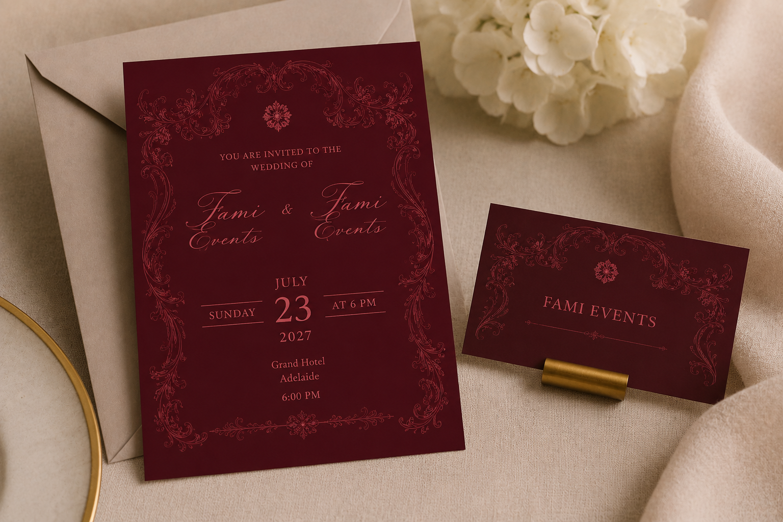 Invitations & Placeholders