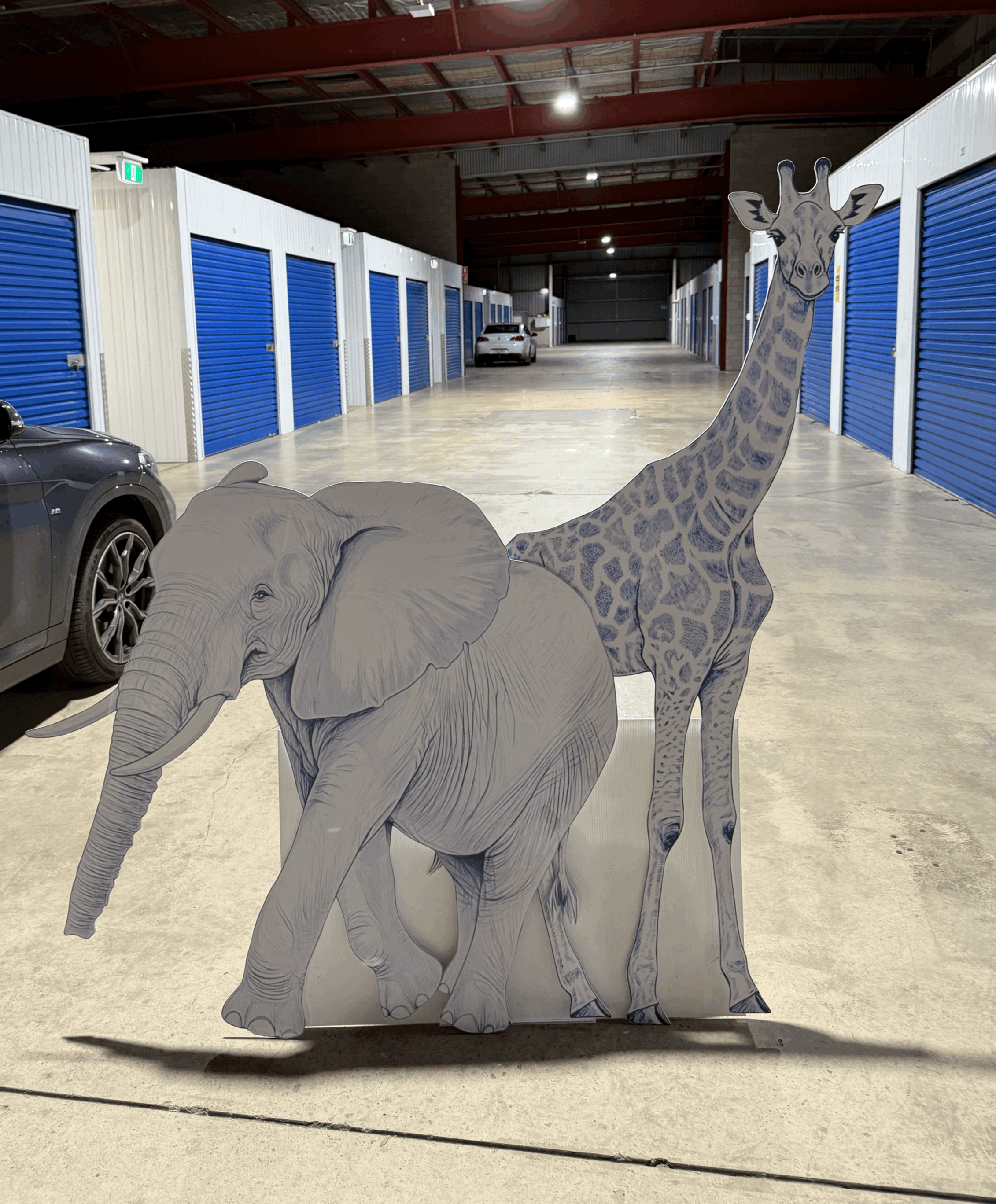 Giraffe & Elephant Set