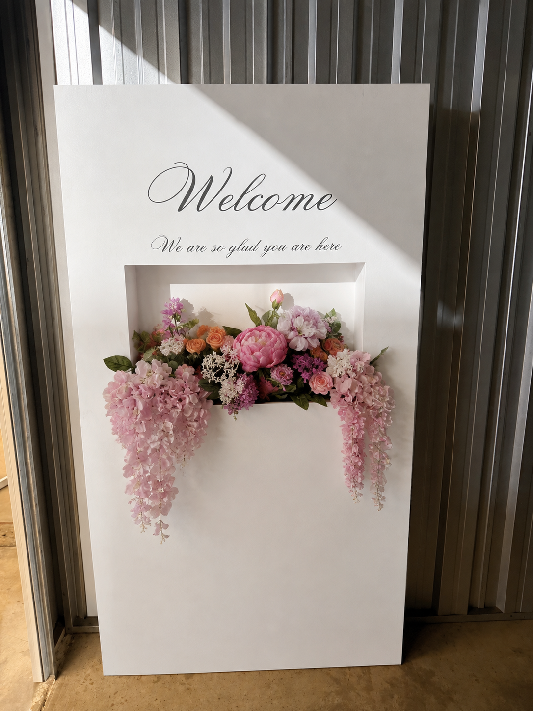 Welcome Floral Sign