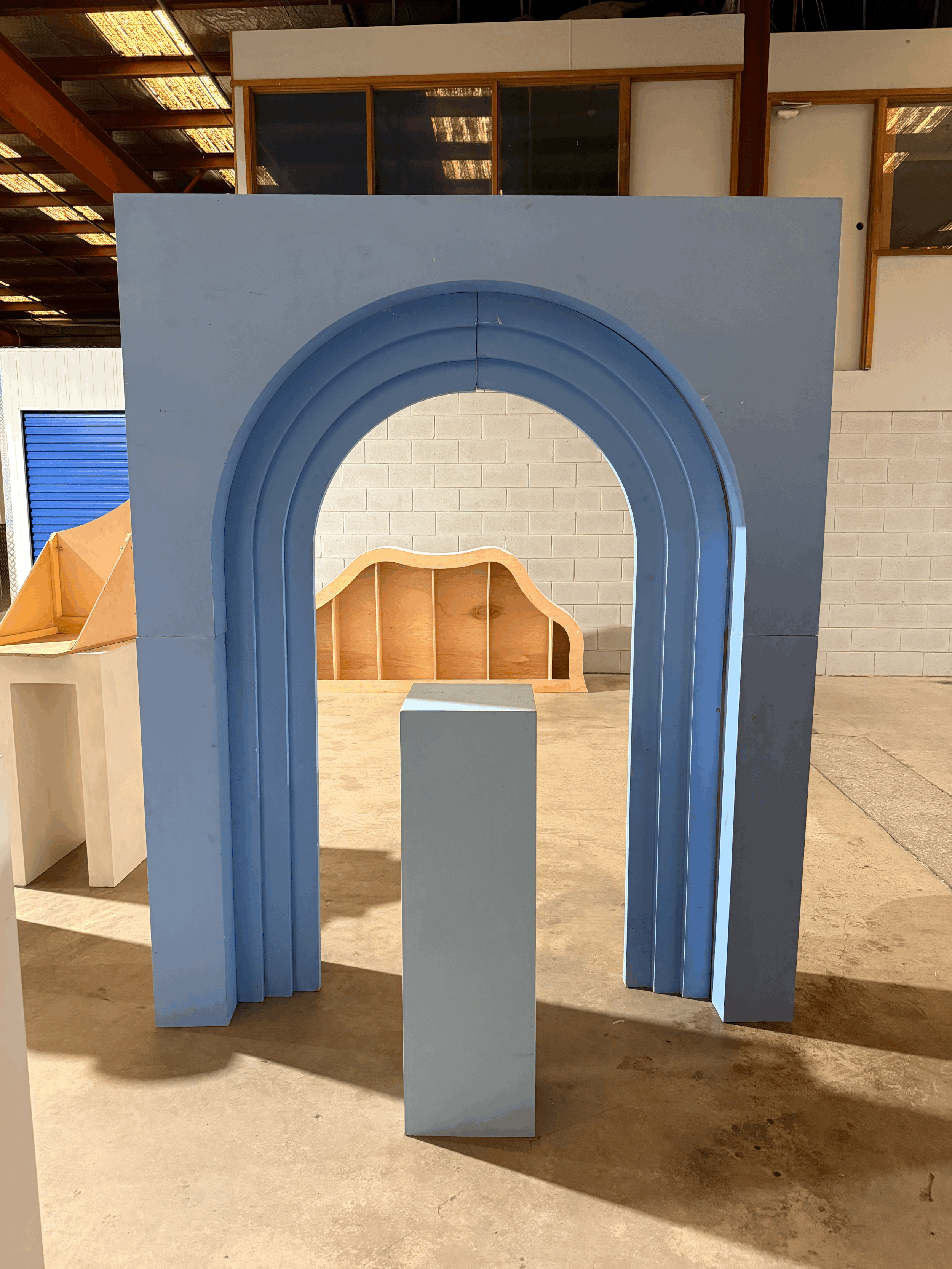 Blue Square Stand