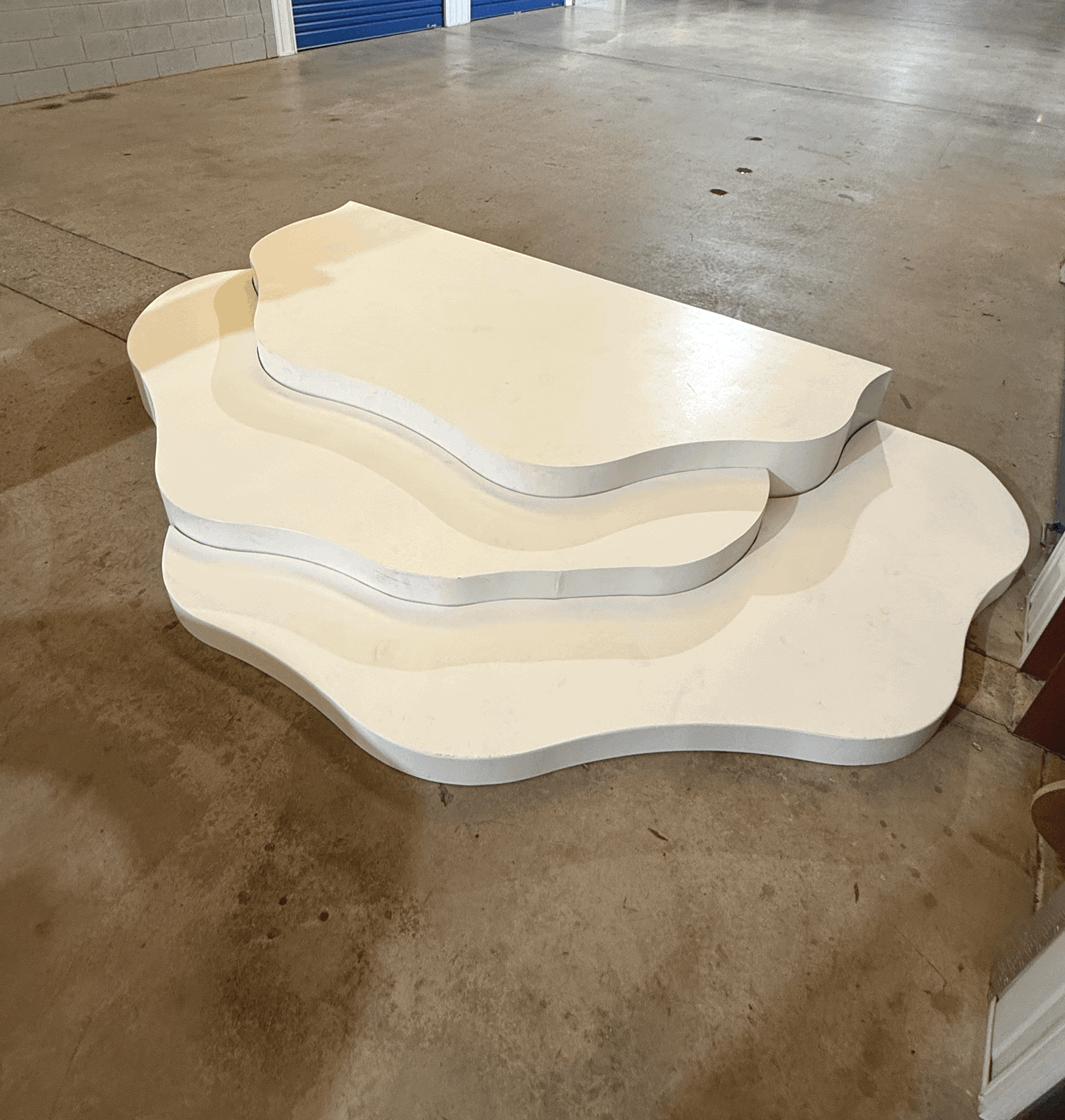 White Wave Tiered Stage