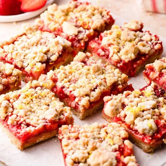 Strawberry Crumble Bars