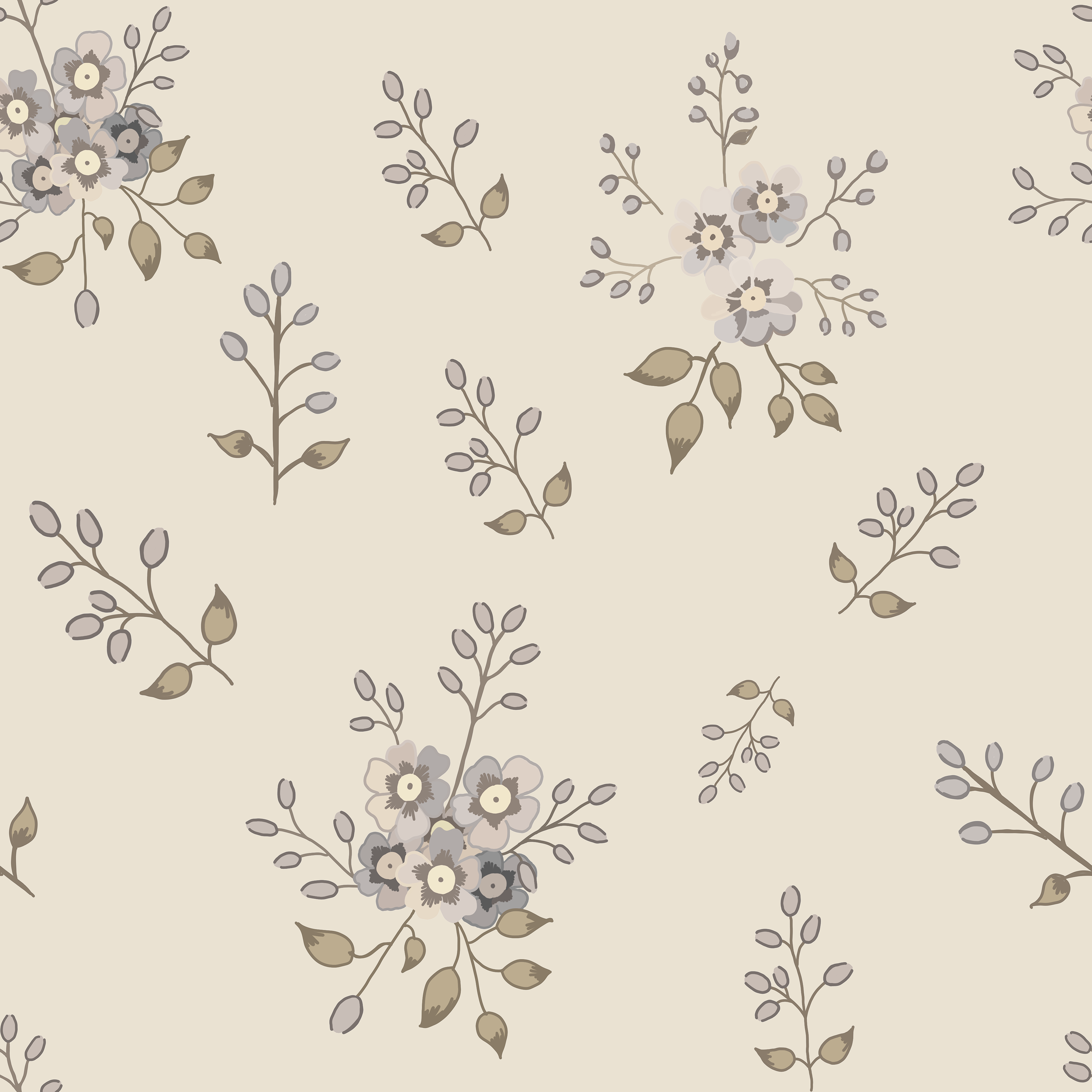 Letter Sprigs - Misty Blue
