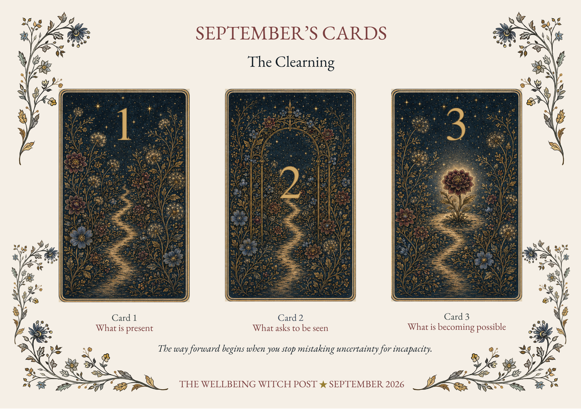 The Wellbeing Witch Post - September: The Clearing