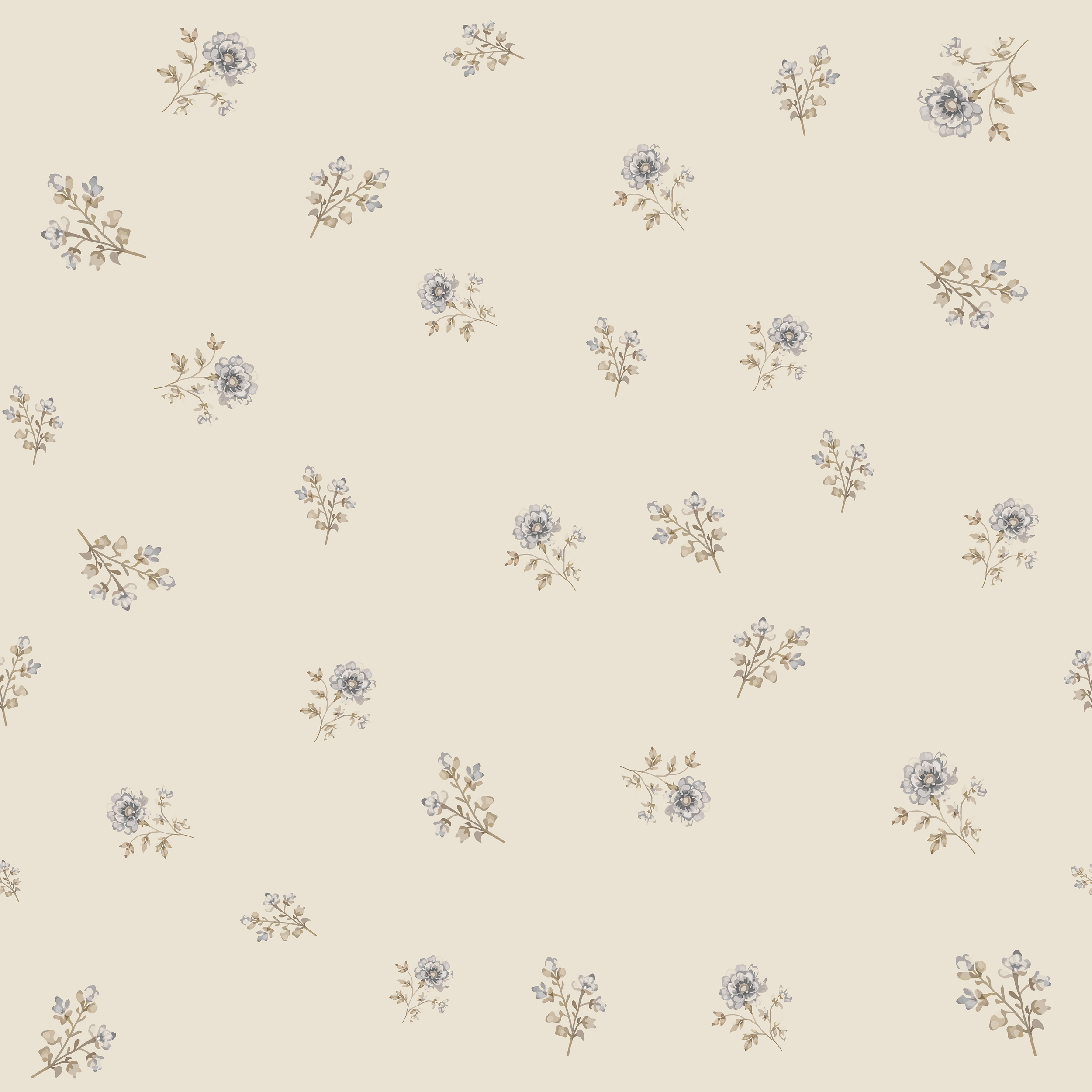 Scattered Petals - Misty Blue