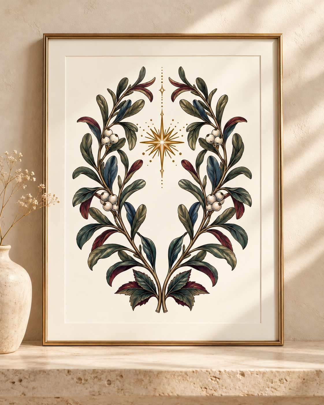 Mistletoe Wish | A3 Botanical Art Print