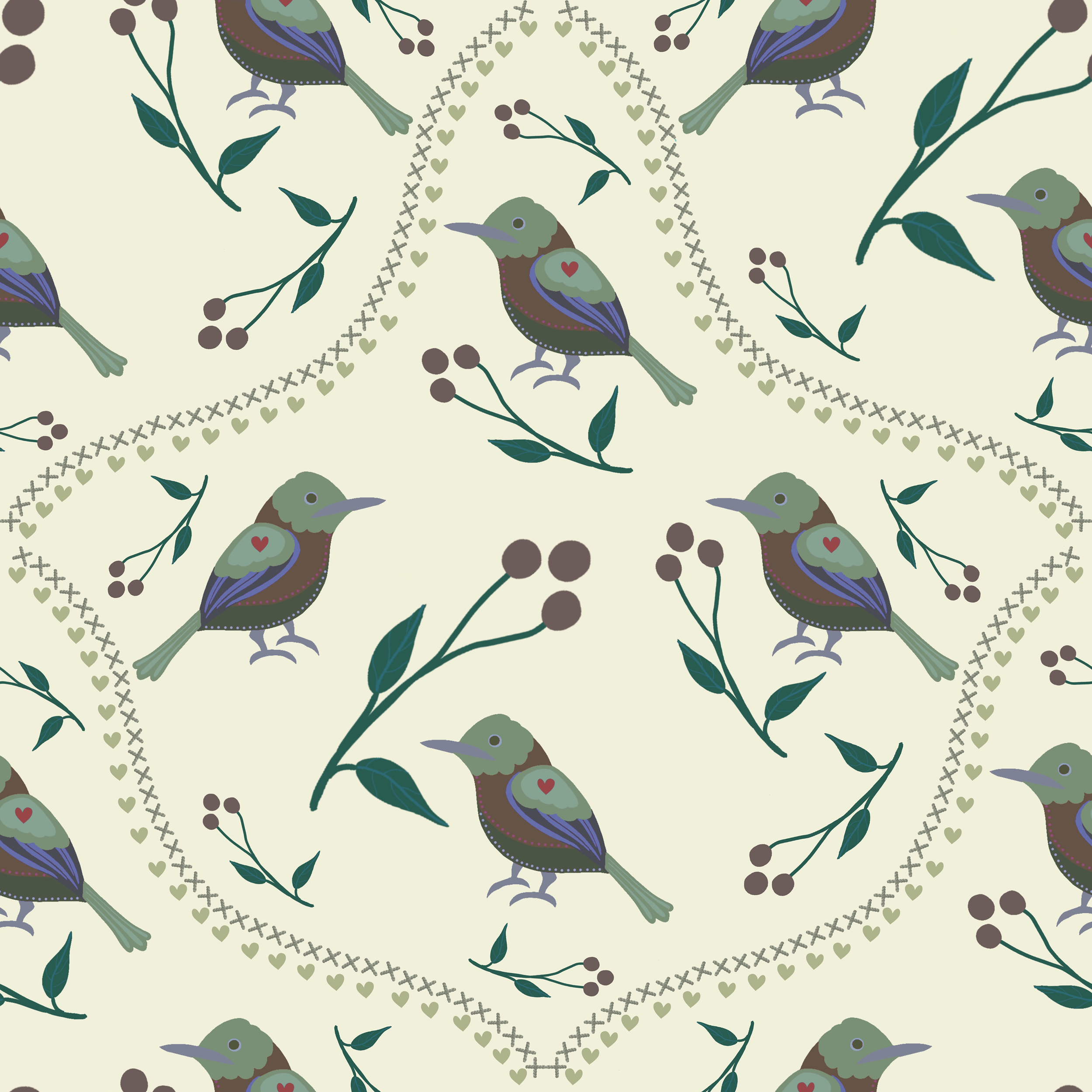 Songbird Trails — Moss Green