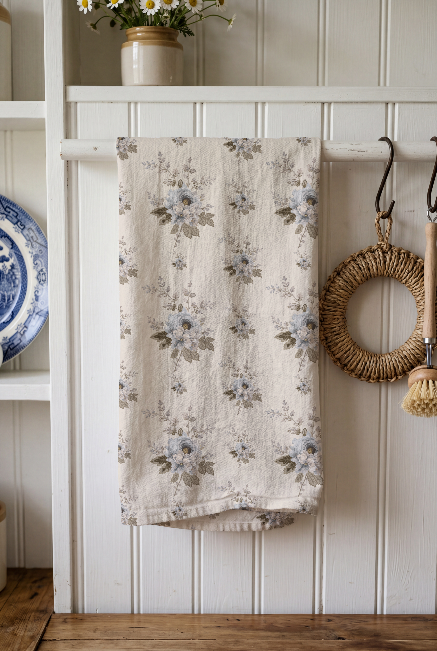 Pressed Posy Misty Blue-tea-towel-_hanging_-full-size.png