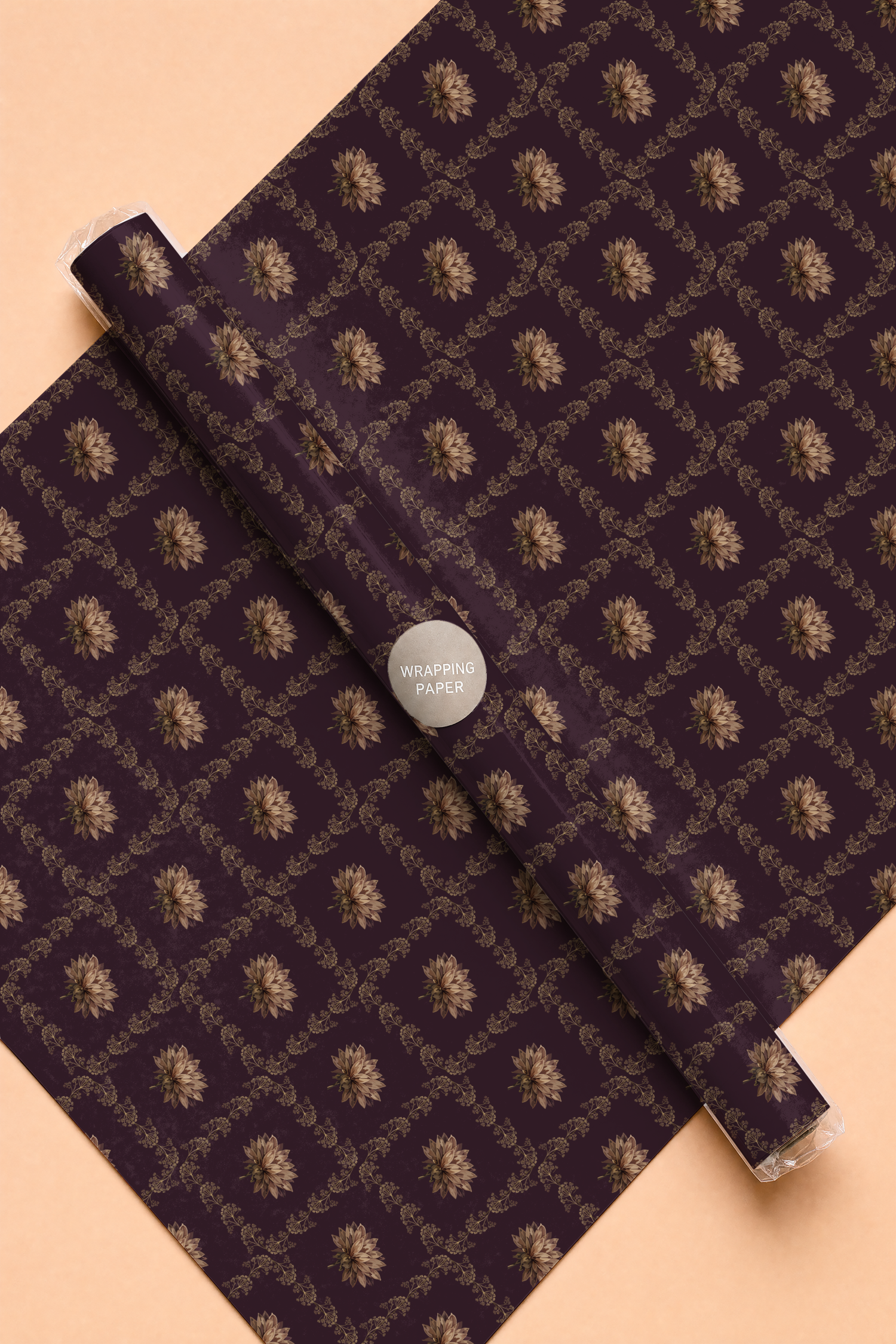 Purple Trellis and Bud-wrapping-paper-roll-full-size.png