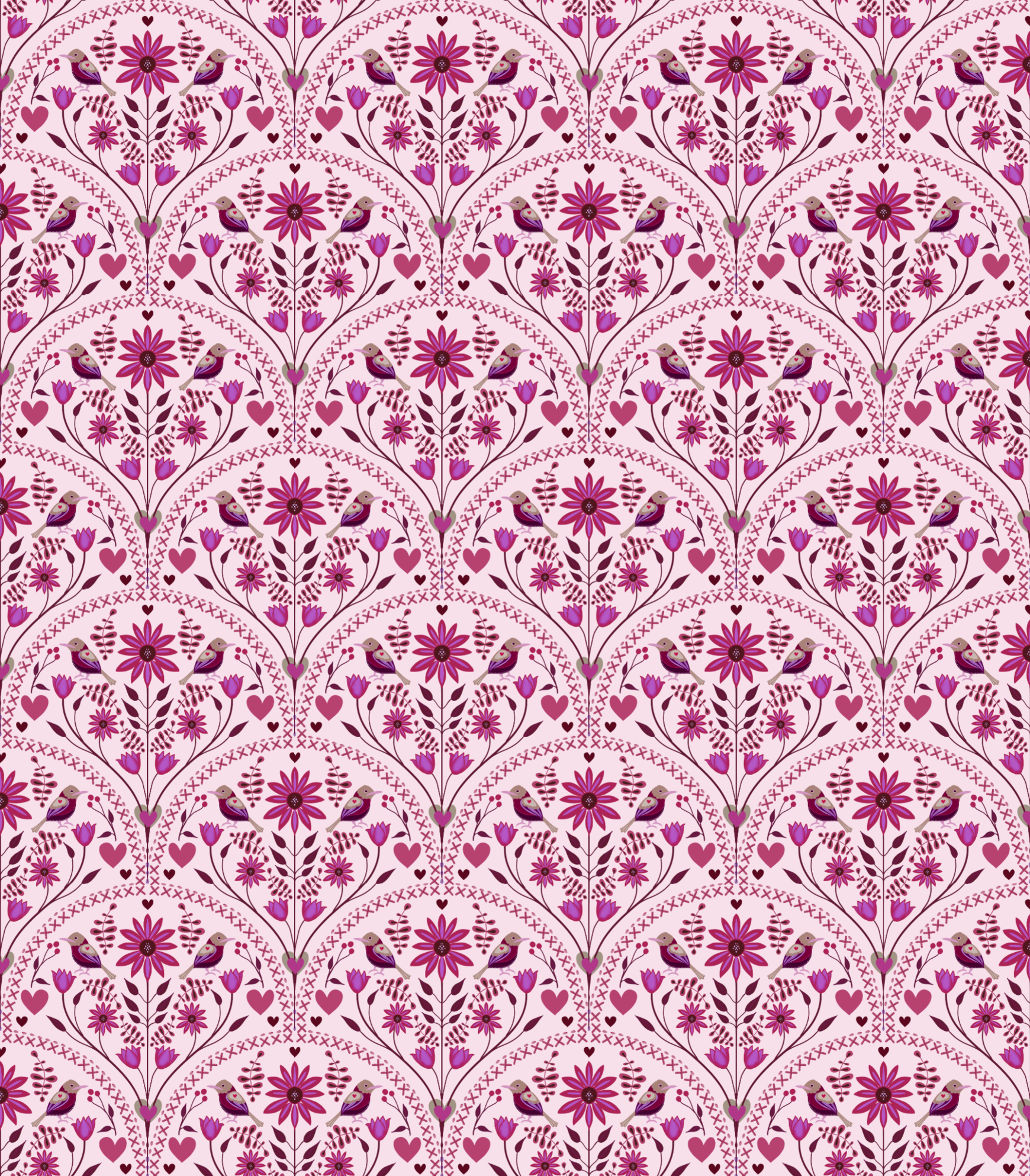 Folk Bloom Pink many repeat.png