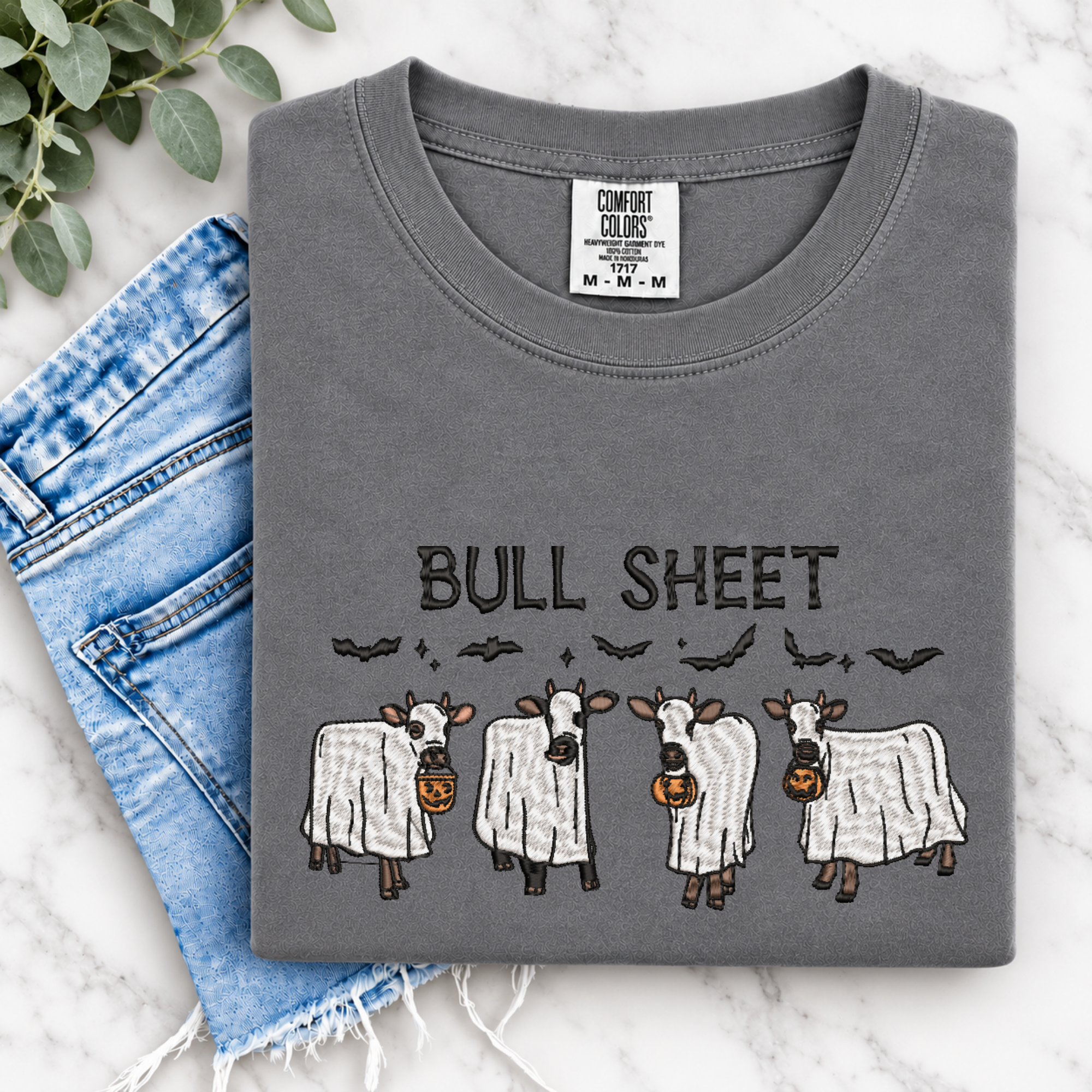 Bull Sheet Ghost Cow Sweatshirt or T-shirt